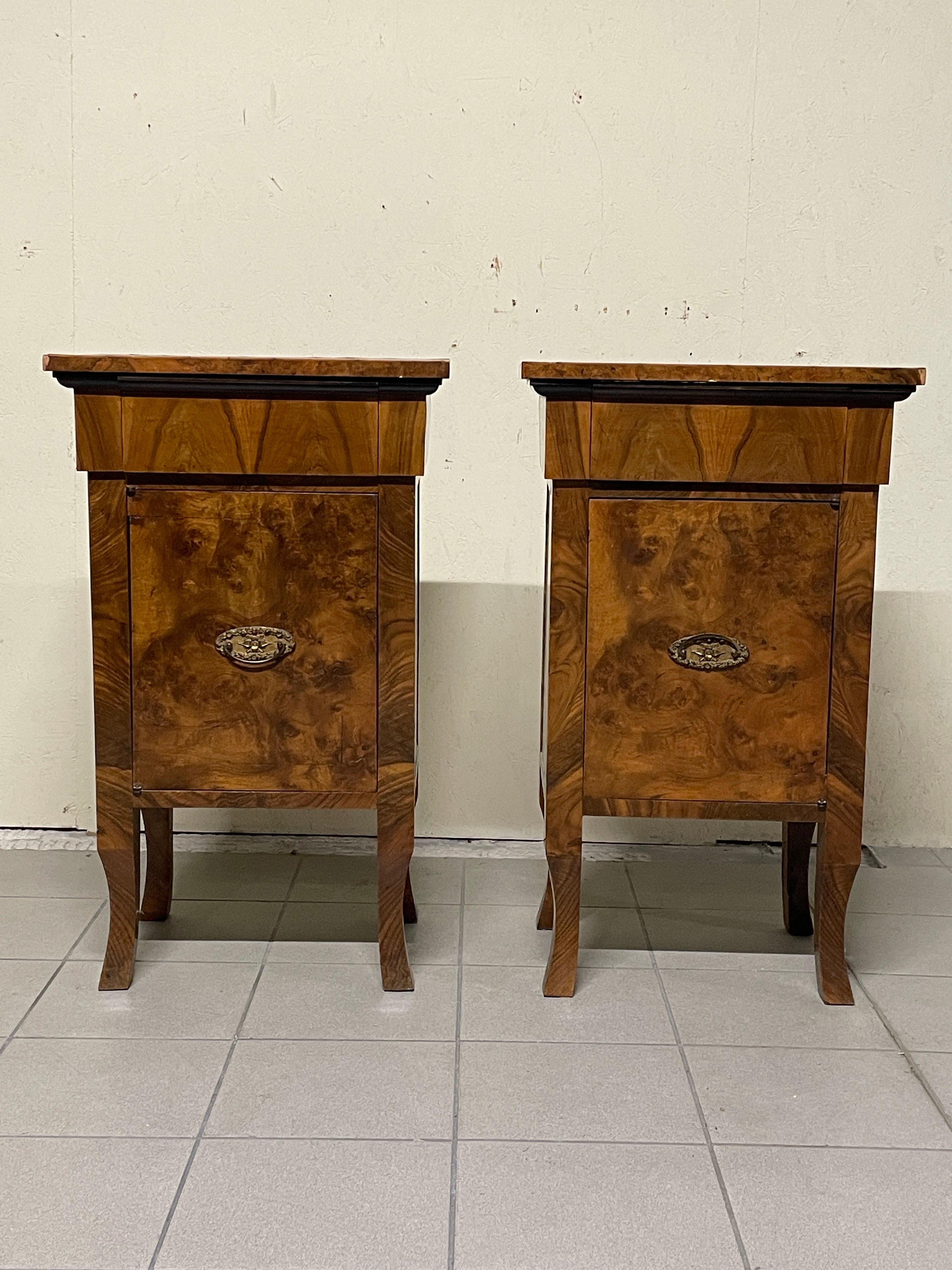 Art déco Grandi comodini decò, Italia, anni '30 en vente