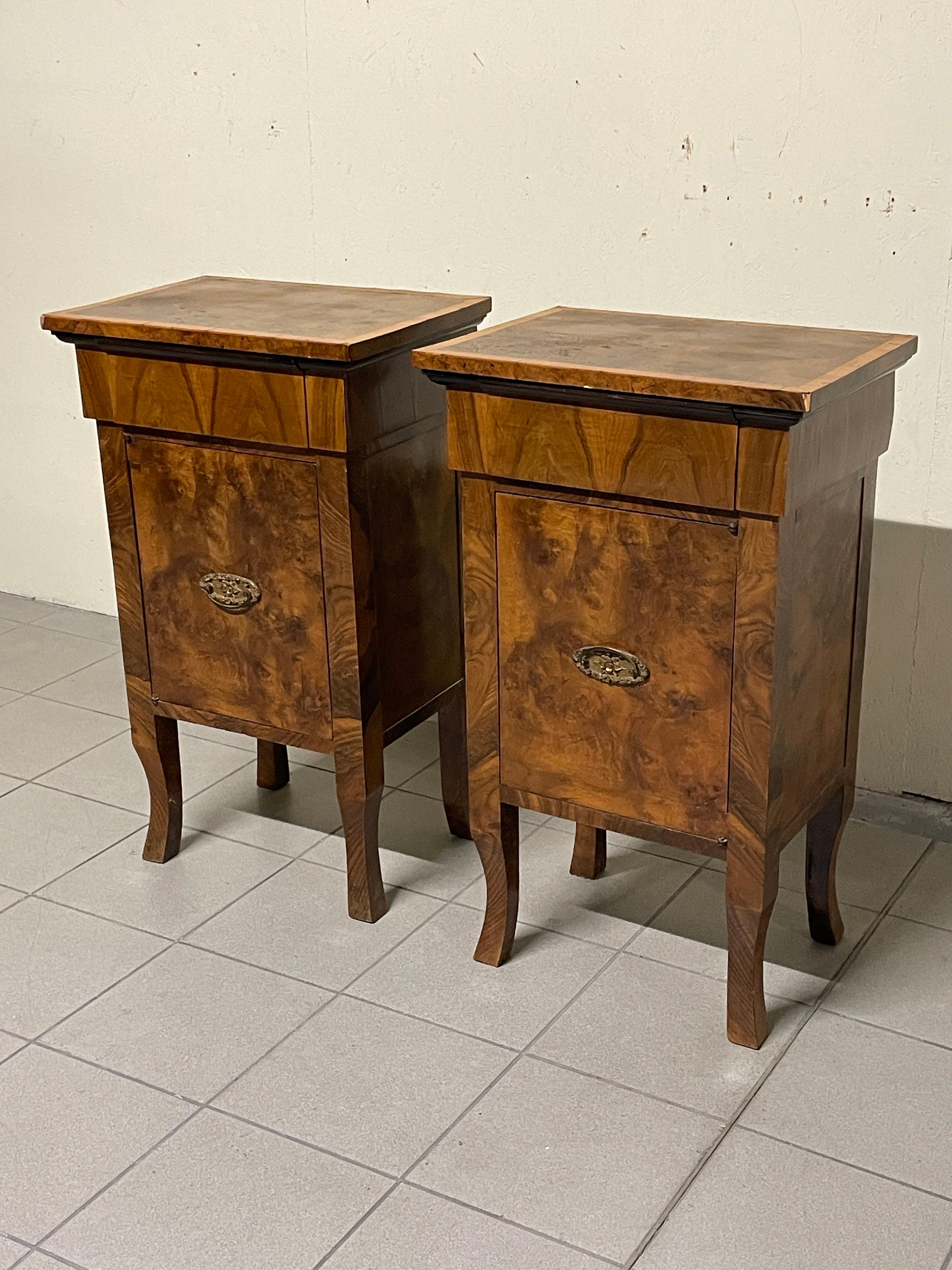 italien Grandi comodini decò, Italia, anni '30 en vente