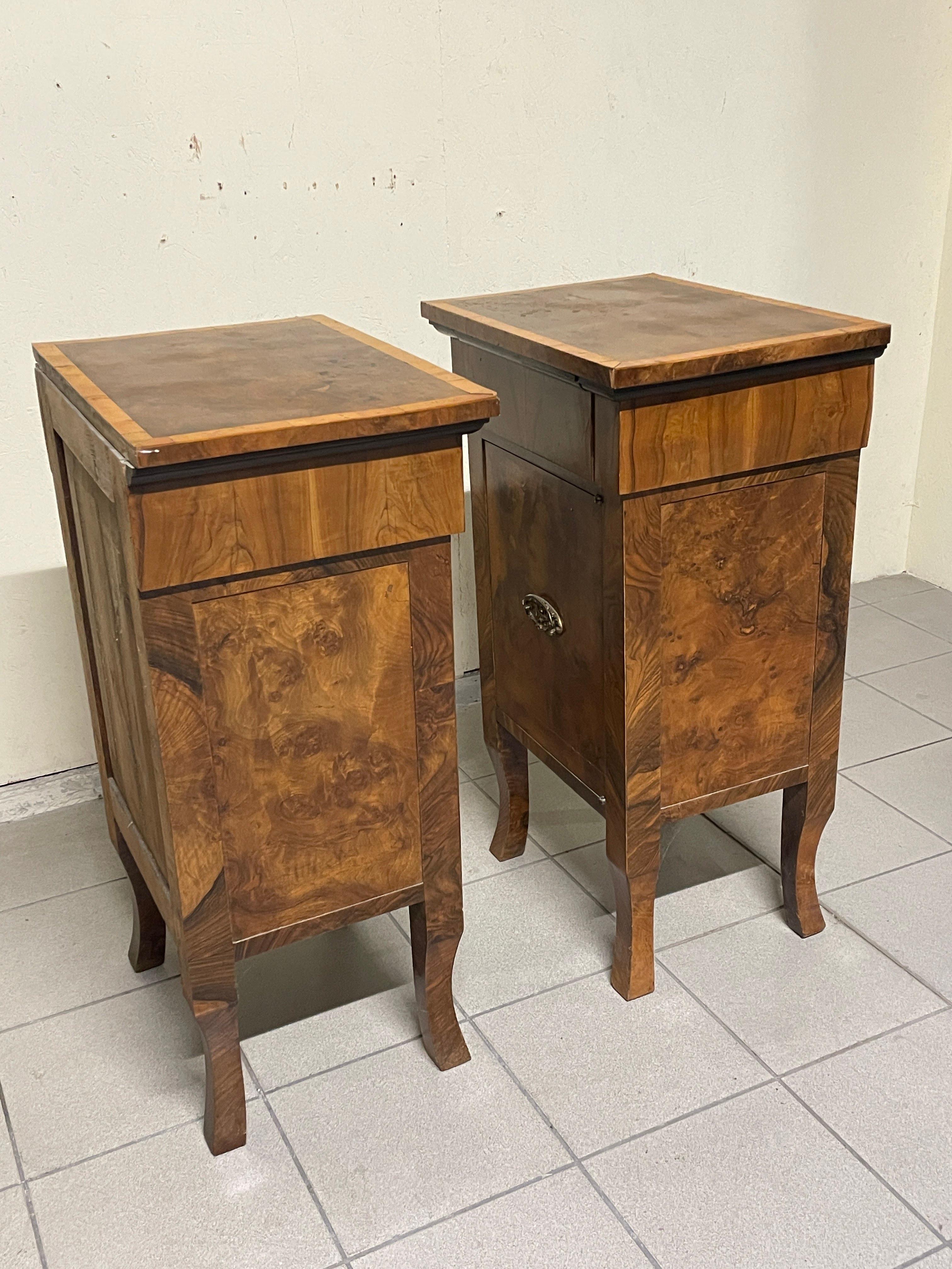 Grandi comodini decò, Italia, anni '30 en vente 2