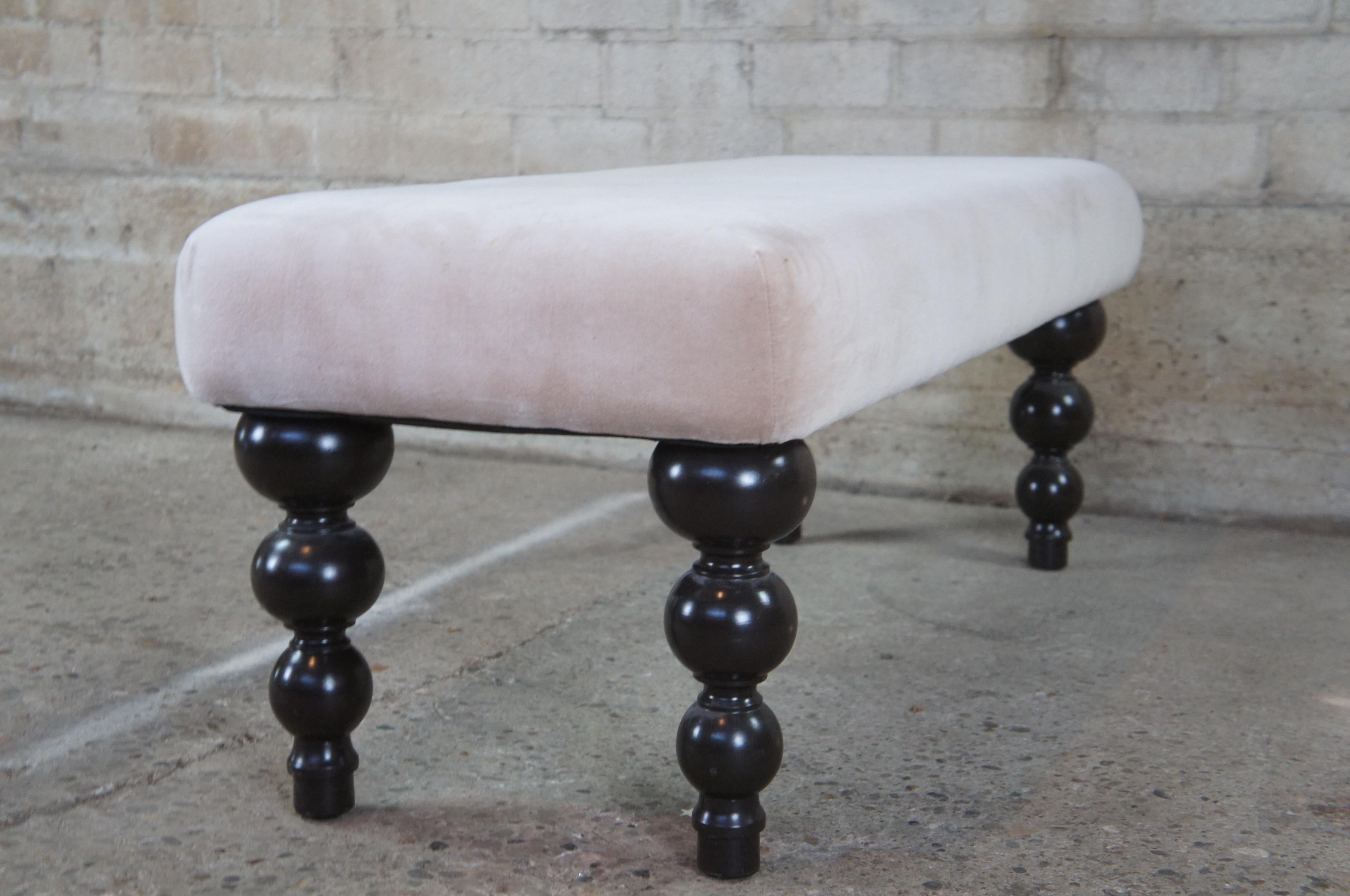 Upholstery Grandin Road Ballard Designs Stacked Ball Window Piano Bench Seat Foot Rest