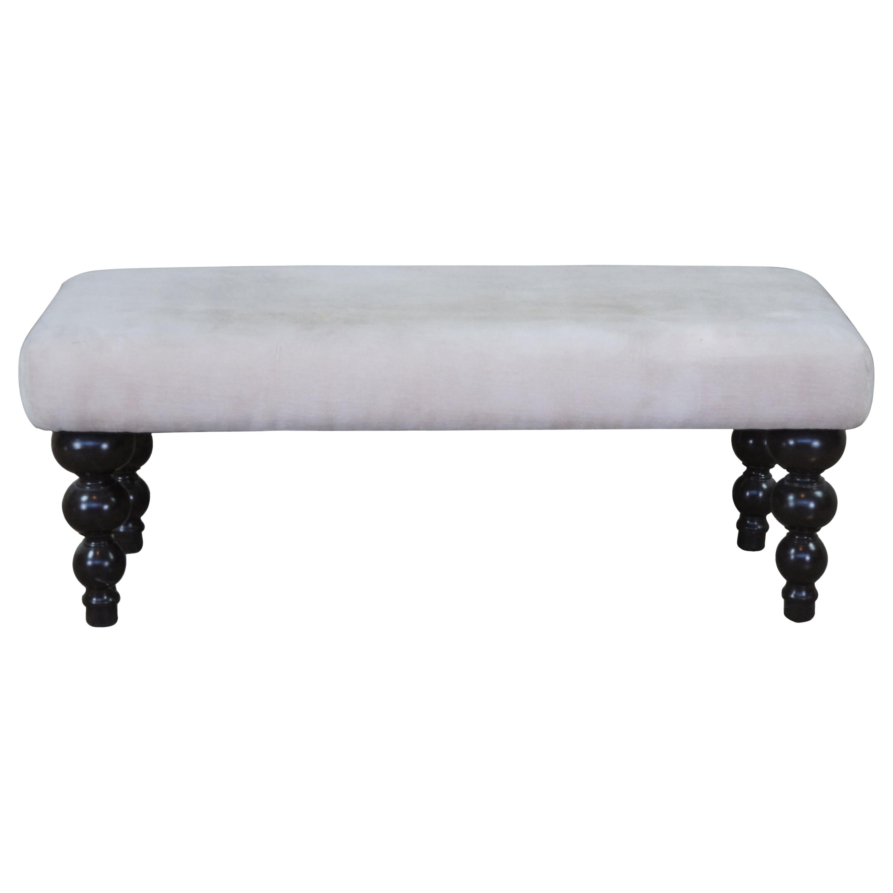 Grandin Road Ballard Designs Stacked Ball Window Piano Bench Seat Foot Rest