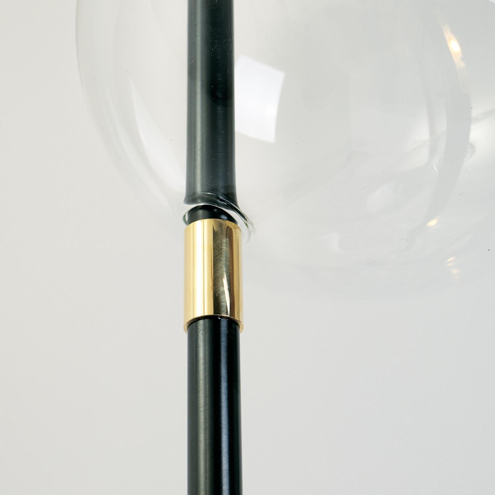 Grandine Black Five-Light Floor Lamp In New Condition For Sale In Milan, IT