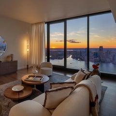 Grandine Fünfflammige Stehlampe aus gealtertem Messing von Silvio Mondino Studio