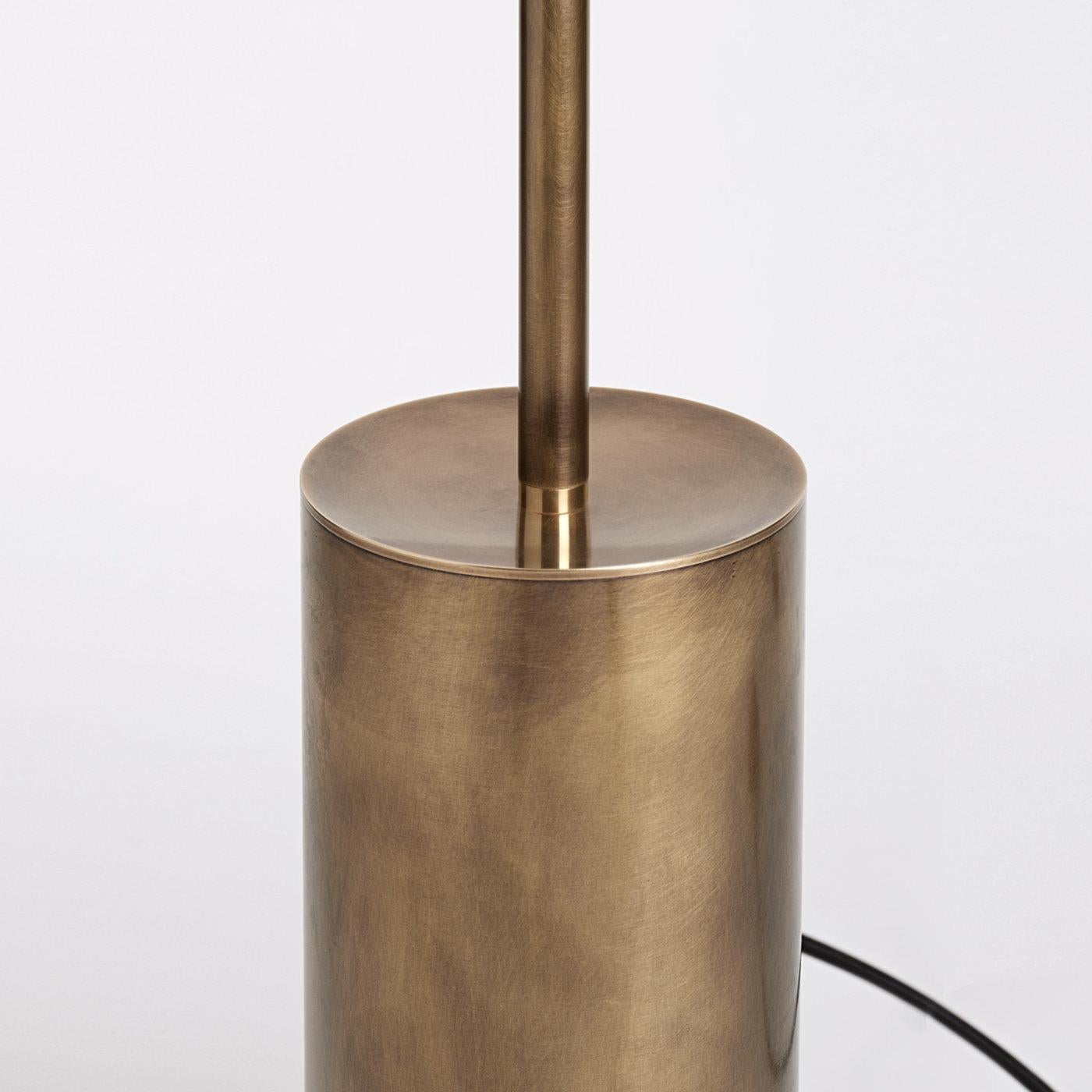 Grandine Five-Light Aged Brass Floor Lamp by Silvio Mondino Studio In New Condition For Sale In Milan, IT