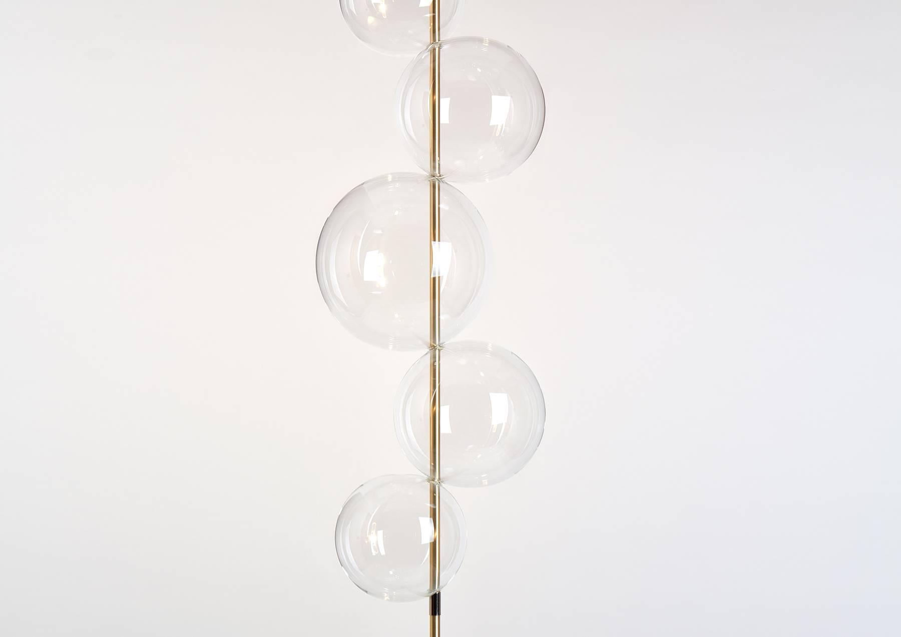 contemporary glass floor lamps