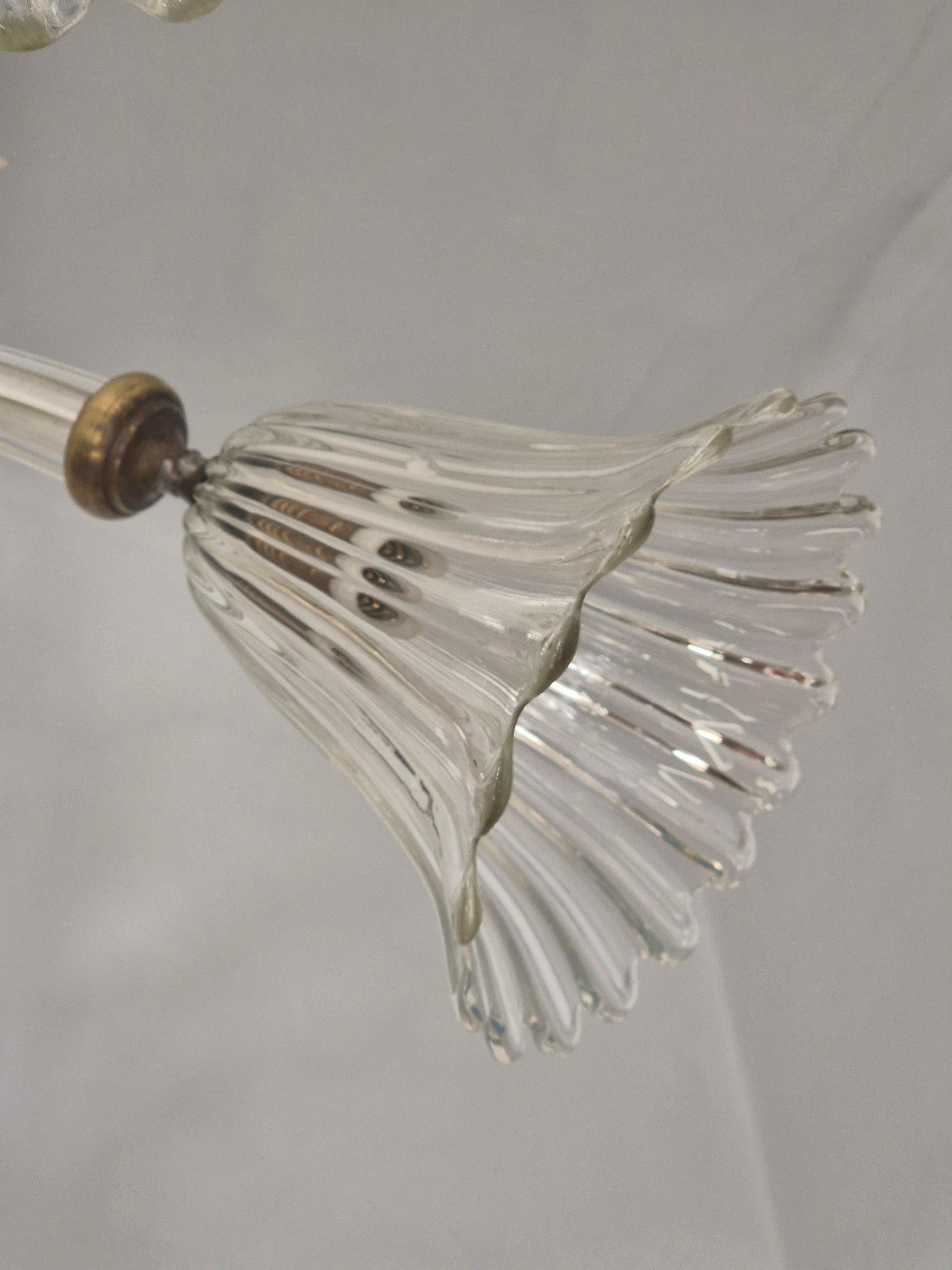 Grandioso lampadario di Murano modello Liberty, opera di Ercole Barovier, Italia anni '20. in vendita 1