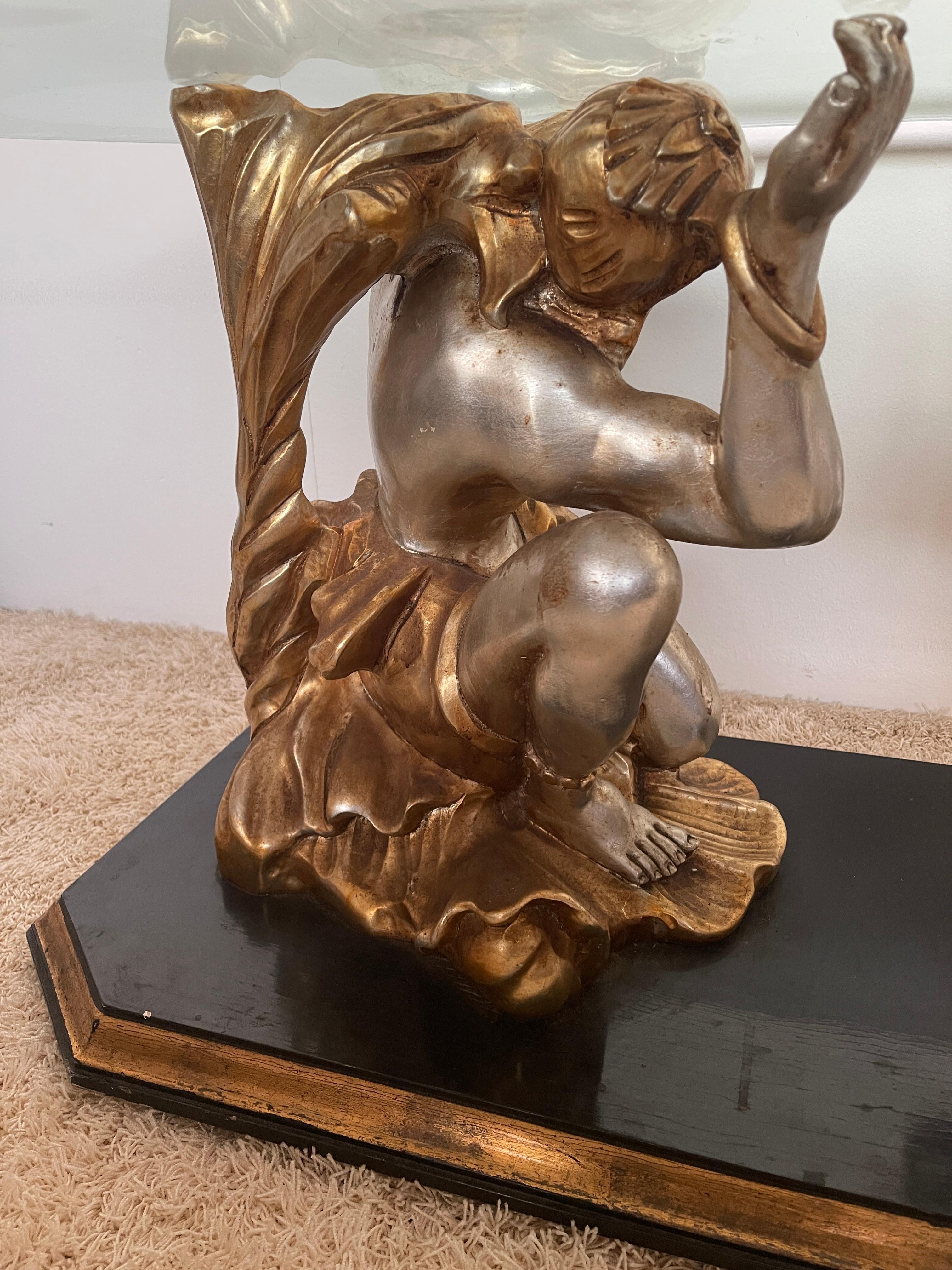 Grandiosa mesa de centro de escultura griega italiana del siglo XIX en Bueno estado para la venta en Cantù, IT