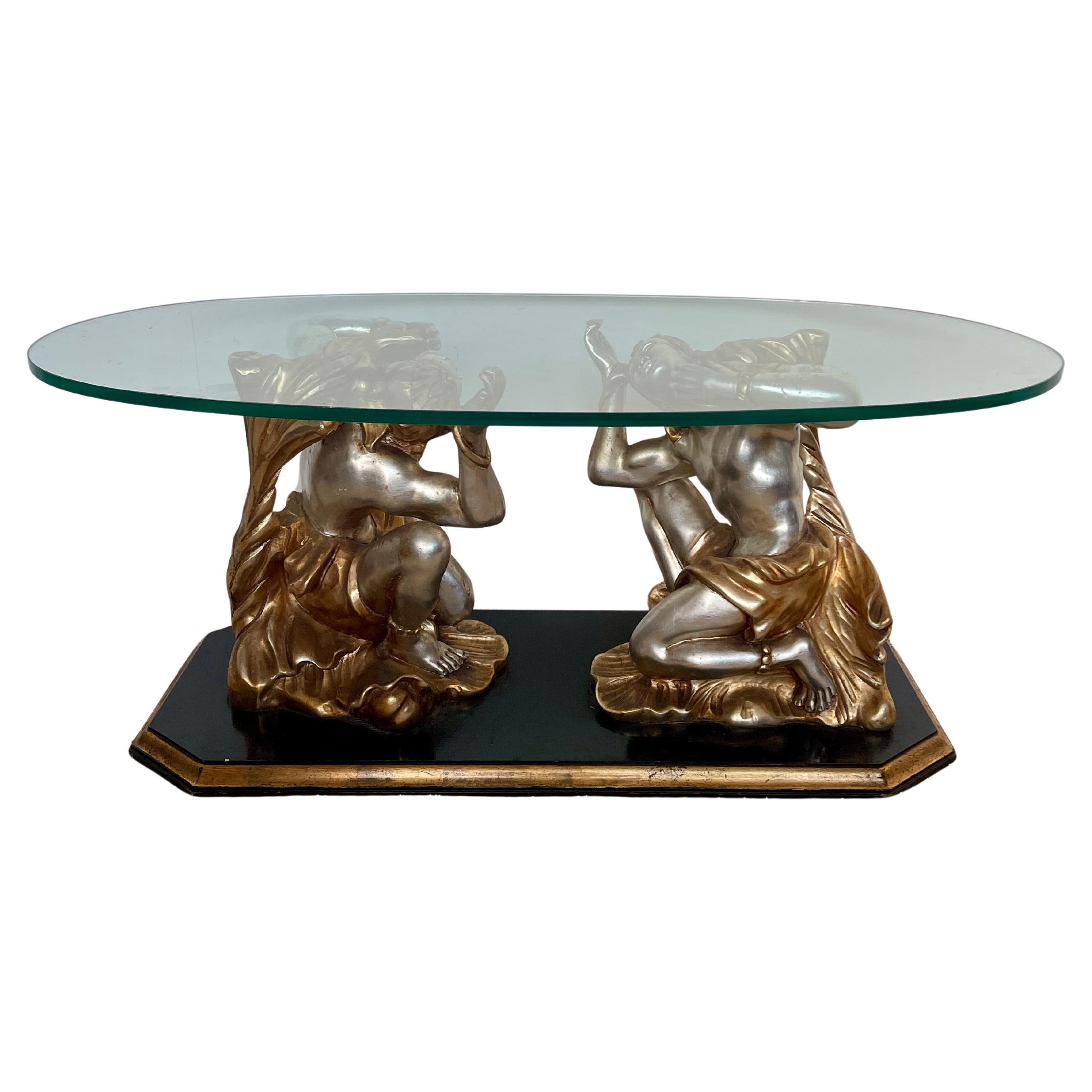 Grandiosa mesa de centro de escultura griega italiana del siglo XIX en venta