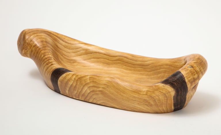 Faux Bois Ceramic Bowl by Grandjean Jourdan, France, c. 1960s In Good Condition For Sale In New York City, NY