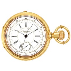 Antique Grandjean Pocket Watch 1833, White Dial, Certified and Warranty