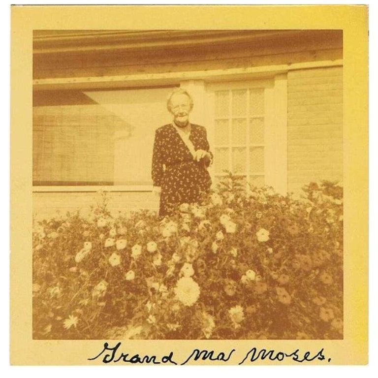 Mid-20th Century Grandma Moses Vintage 1950s Autographed Color Photograph For Sale