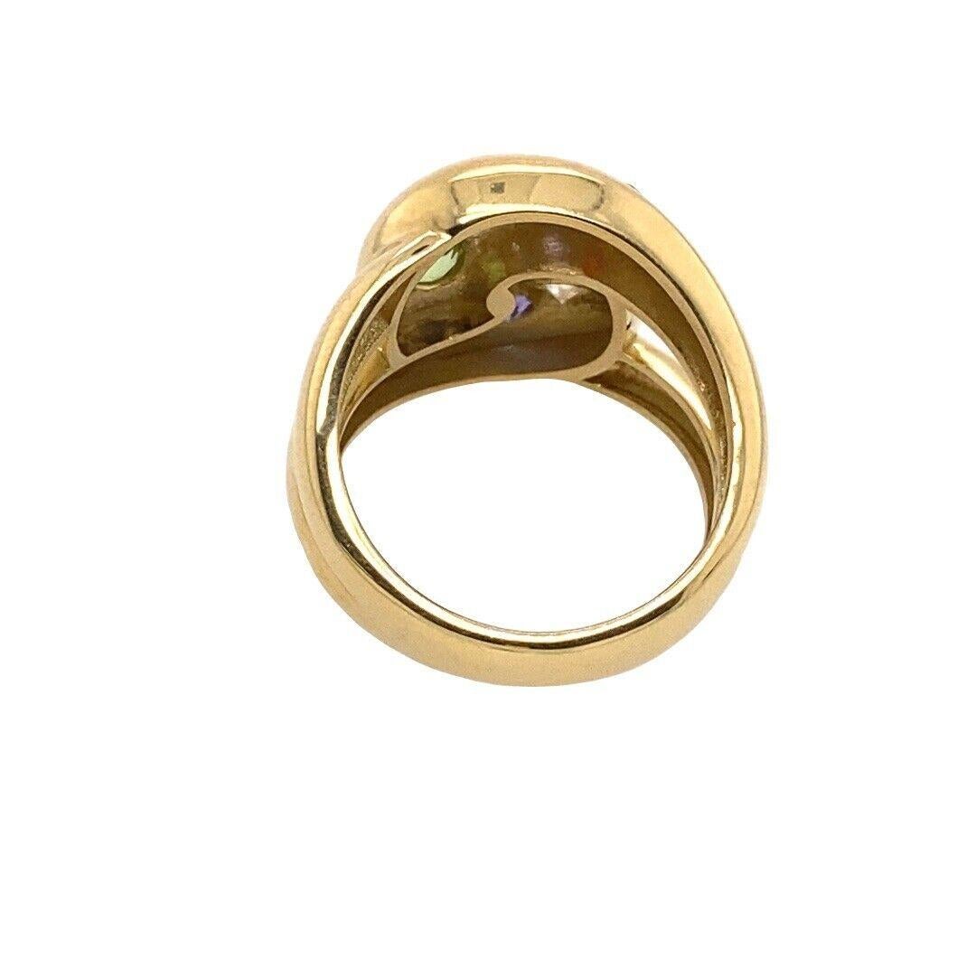 Großmutters Geburtsstein Ring mit 8 Steinen aus 18ct Gelbgold Damen im Angebot