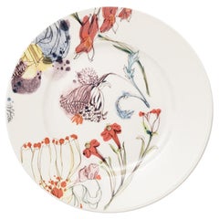 Ensemble d'assiettes à dessert en porcelaine contemporaine Grandma's Garden avec motifs floraux