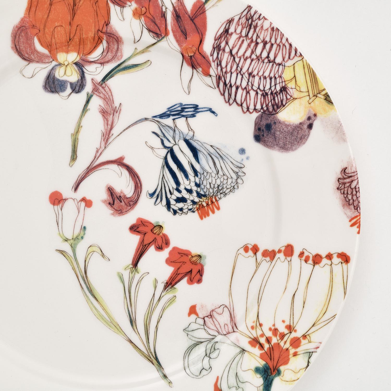 floral porcelain dinnerware set