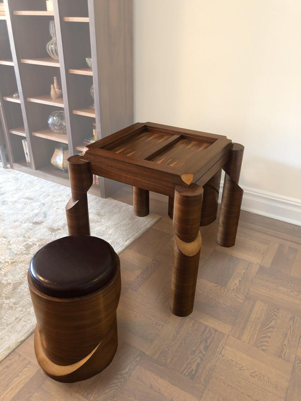 Grandmaster's Chess and Backgammon Table For Sale 6