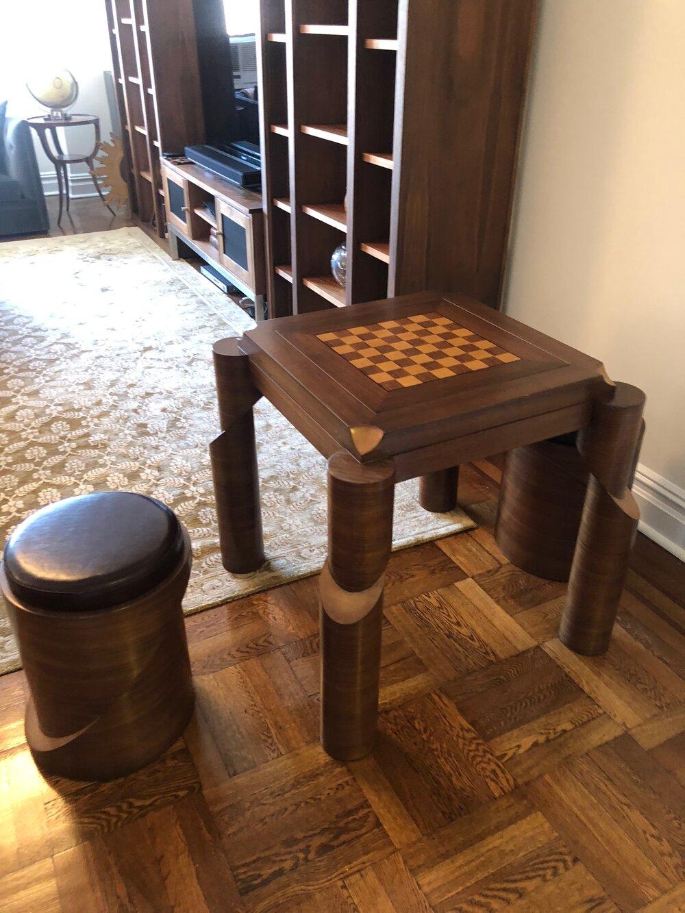 Grandmaster's Chess and Backgammon Table For Sale 9