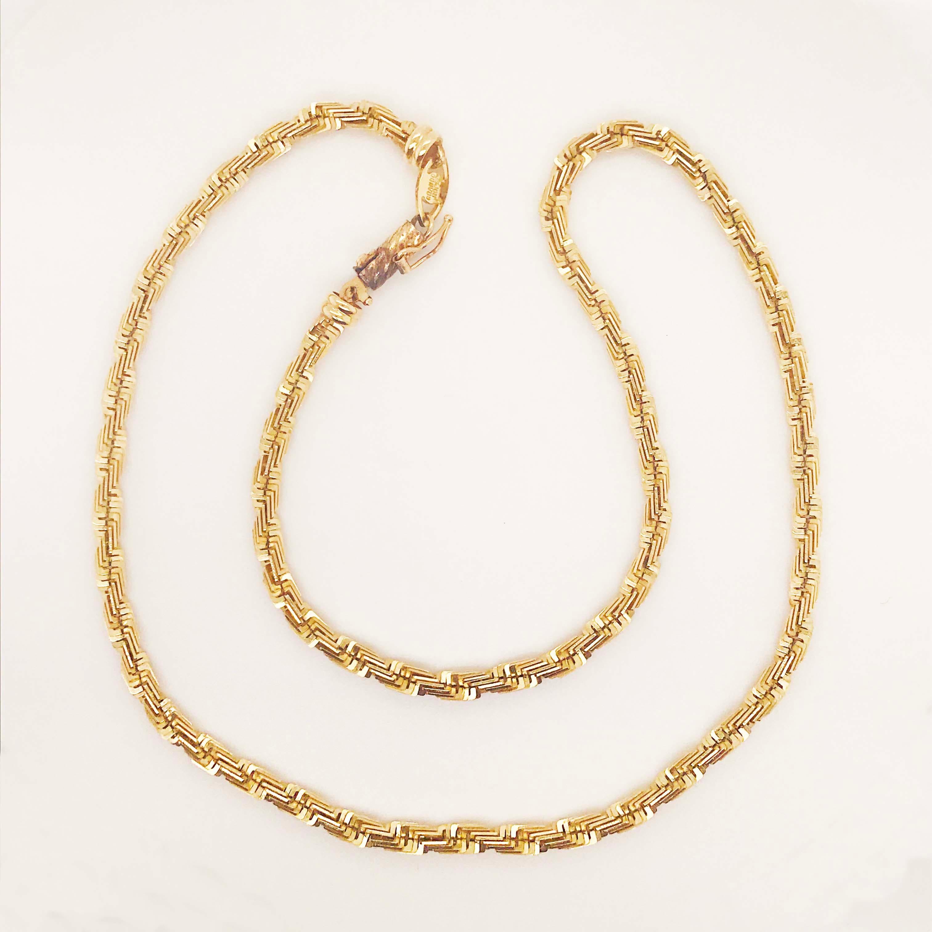 Große Grando-Seilkette, Diamantschliff, 14 Karat Gelbgold, 21,8 GM 8