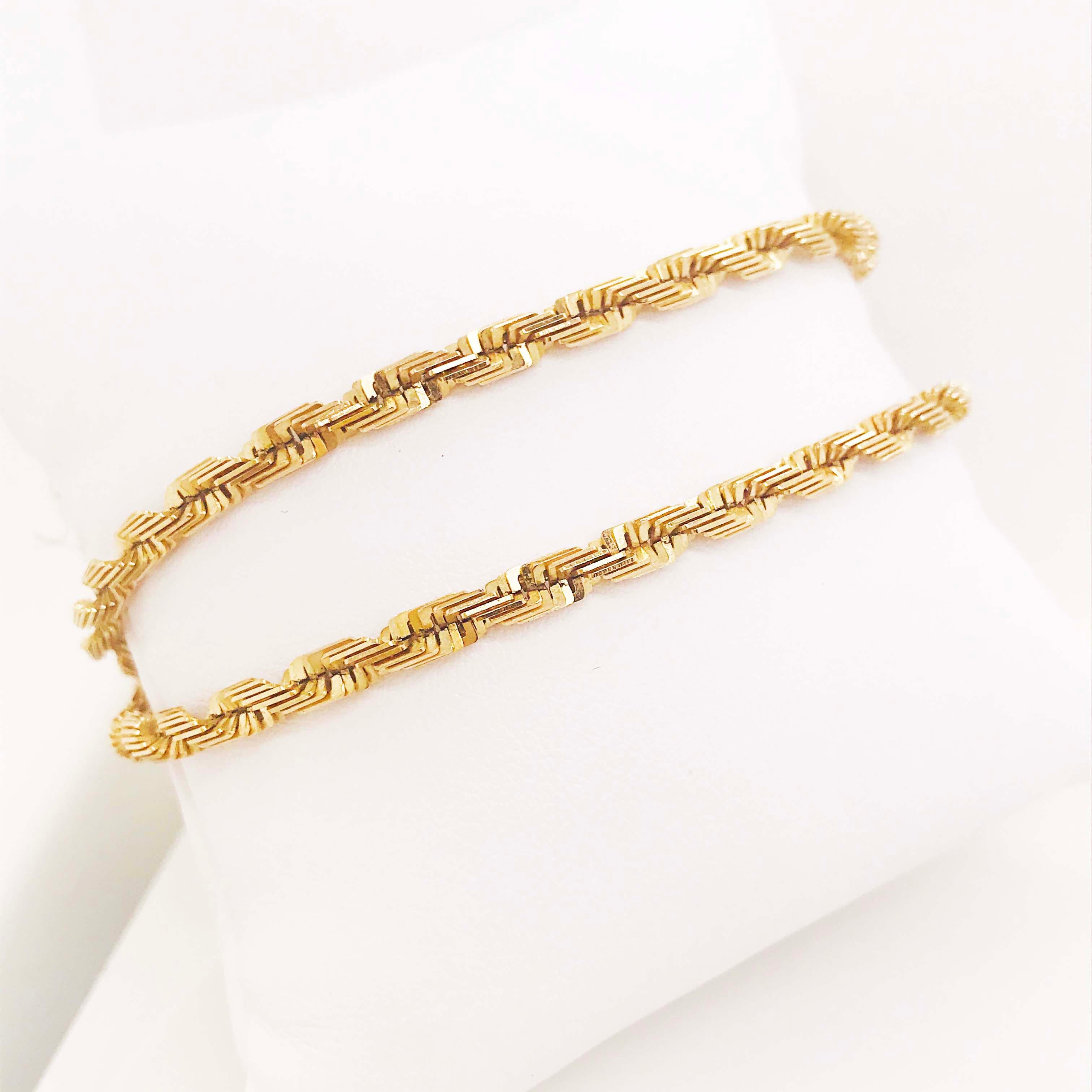 Große Grando-Seilkette, Diamantschliff, 14 Karat Gelbgold, 21,8 GM 4