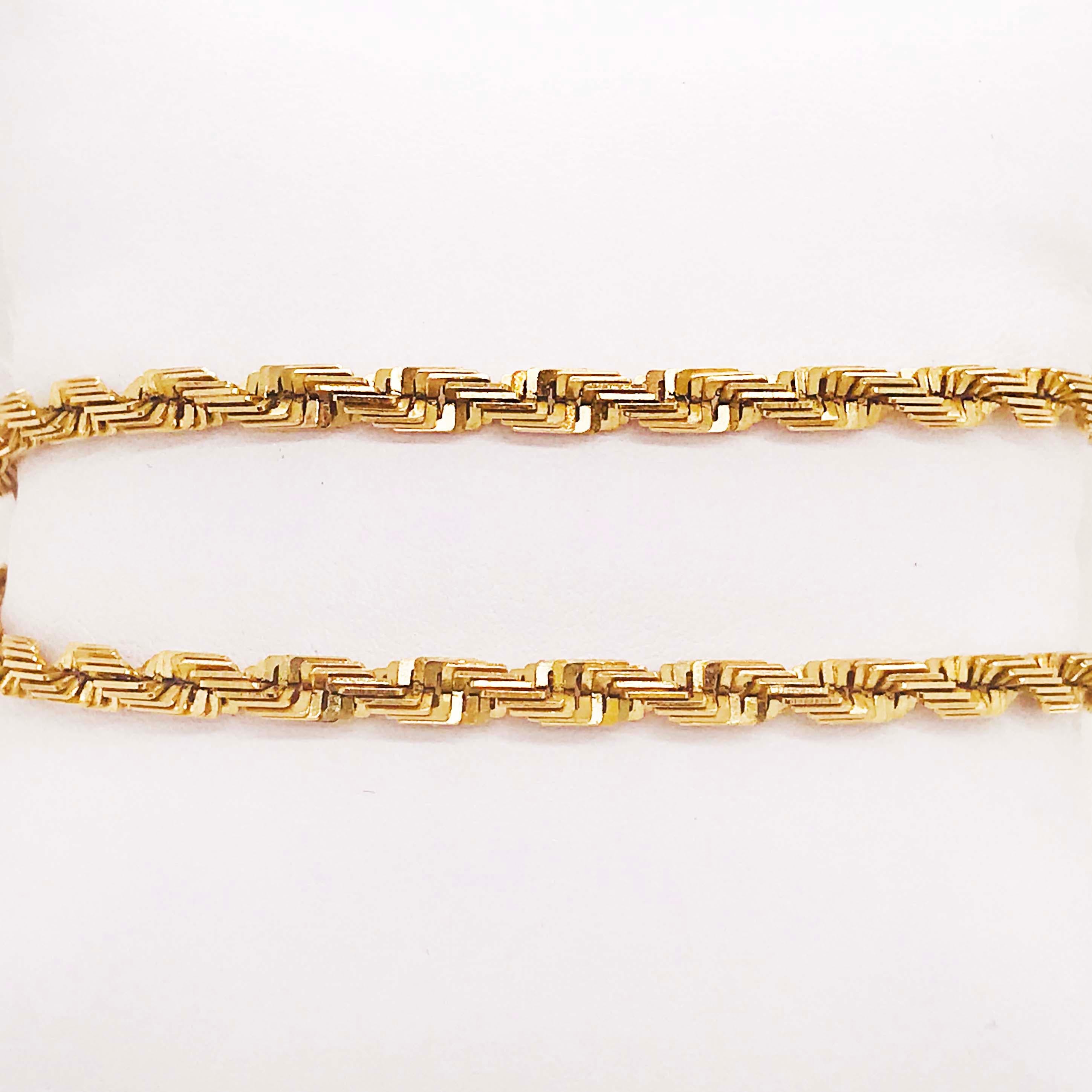Große Grando-Seilkette, Diamantschliff, 14 Karat Gelbgold, 21,8 GM 6