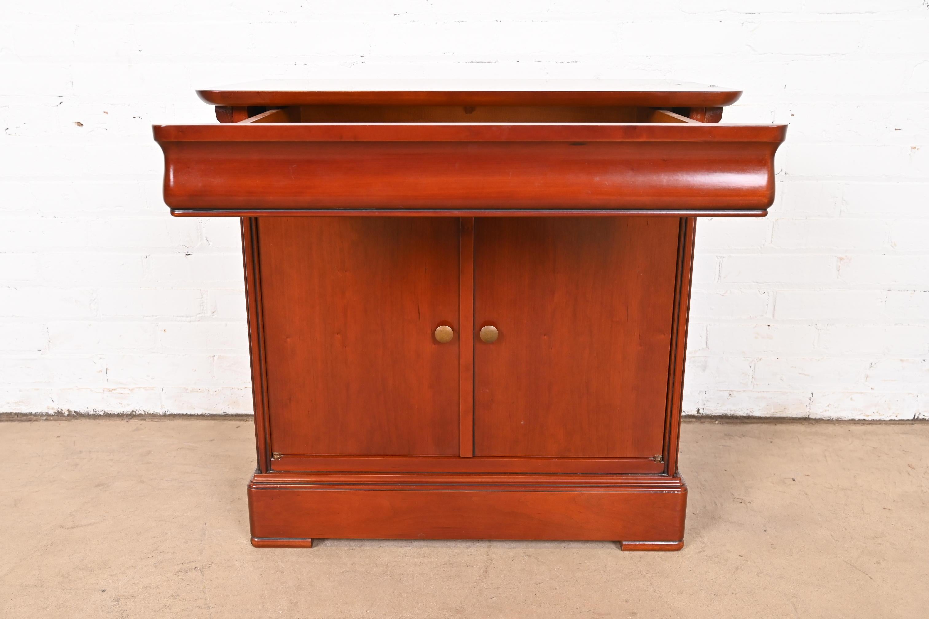 Grange French Louis Philippe Cherry Wood Bedside Chest 5