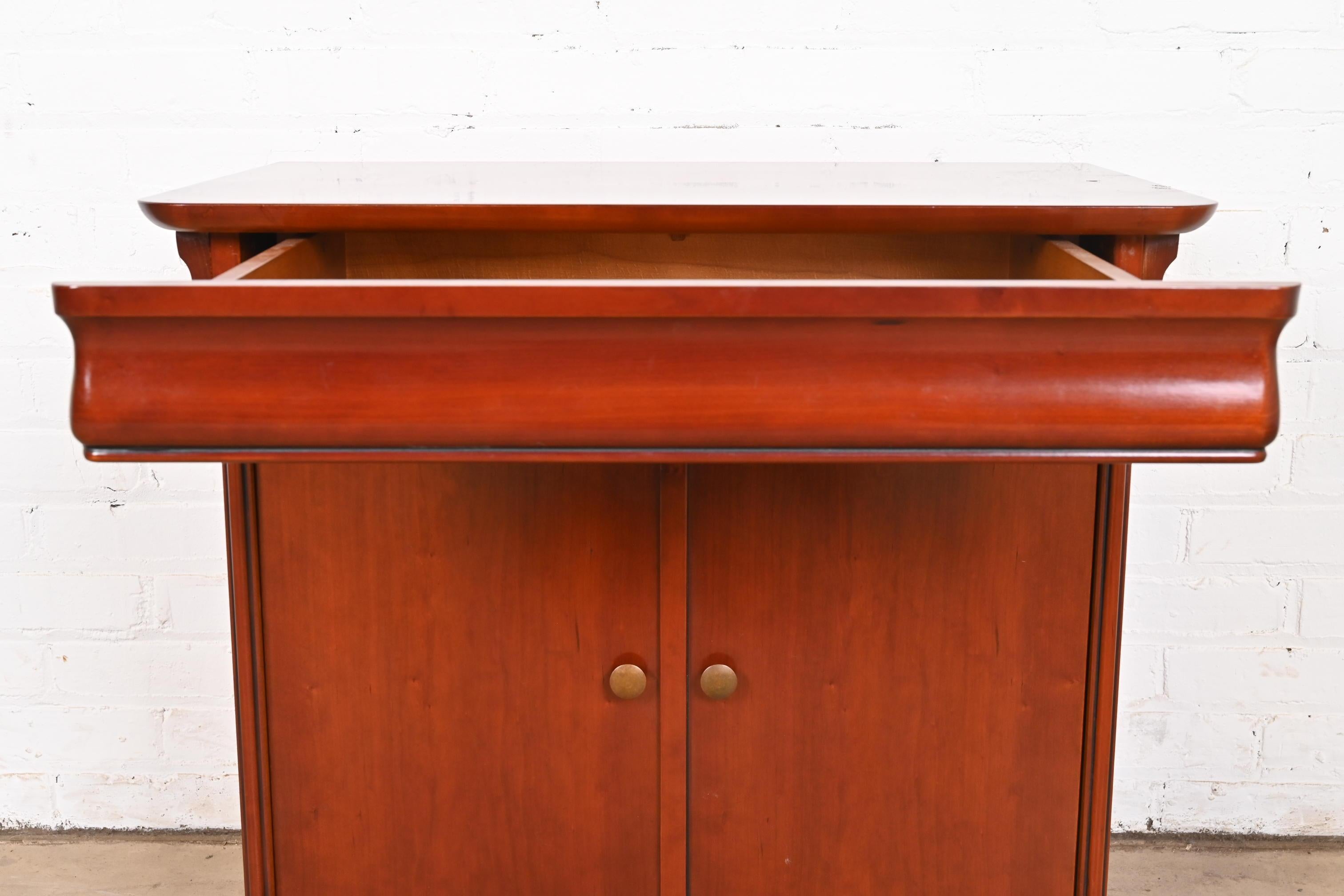 Grange French Louis Philippe Cherry Wood Bedside Chest 6