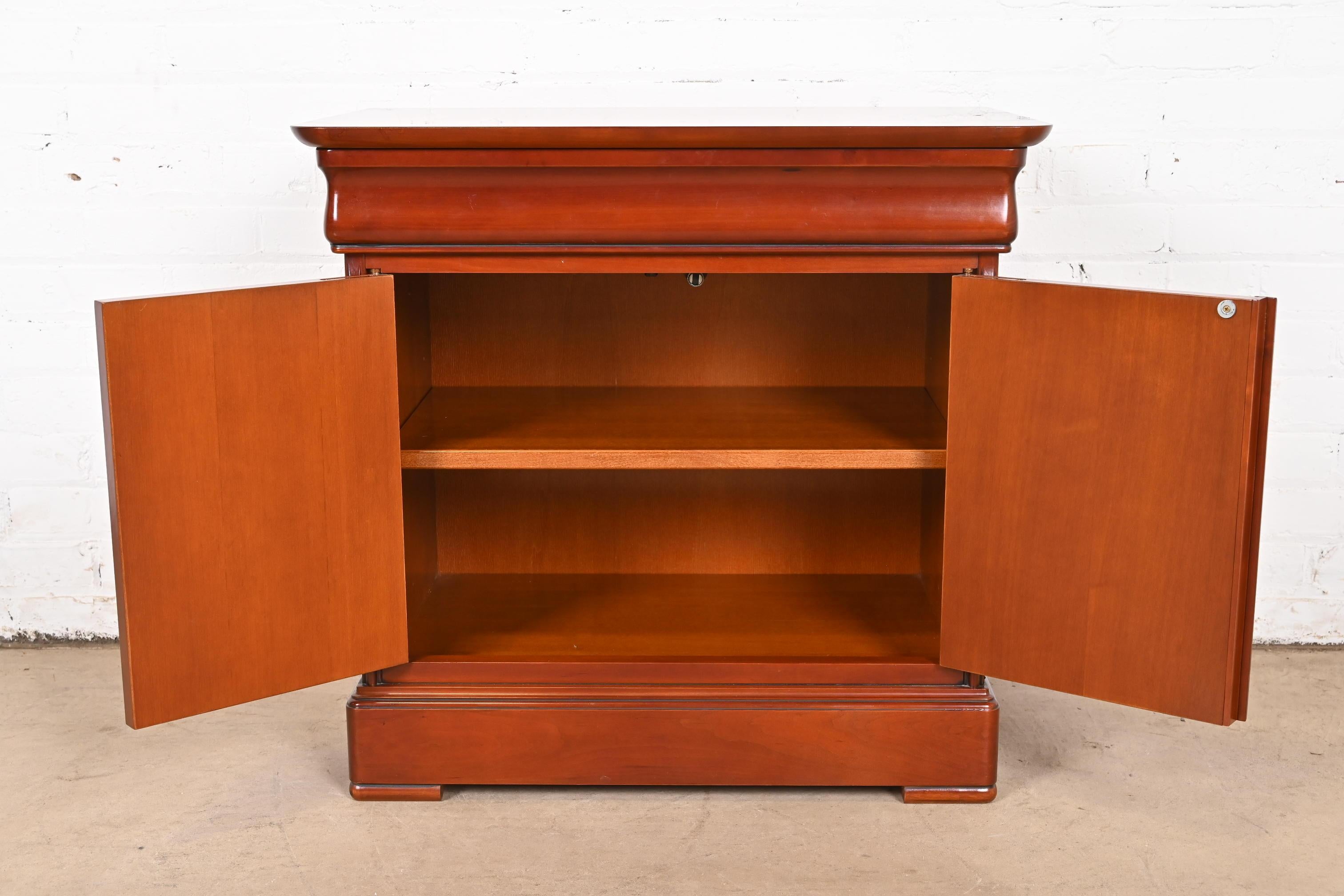 Grange French Louis Philippe Cherry Wood Bedside Chest 8