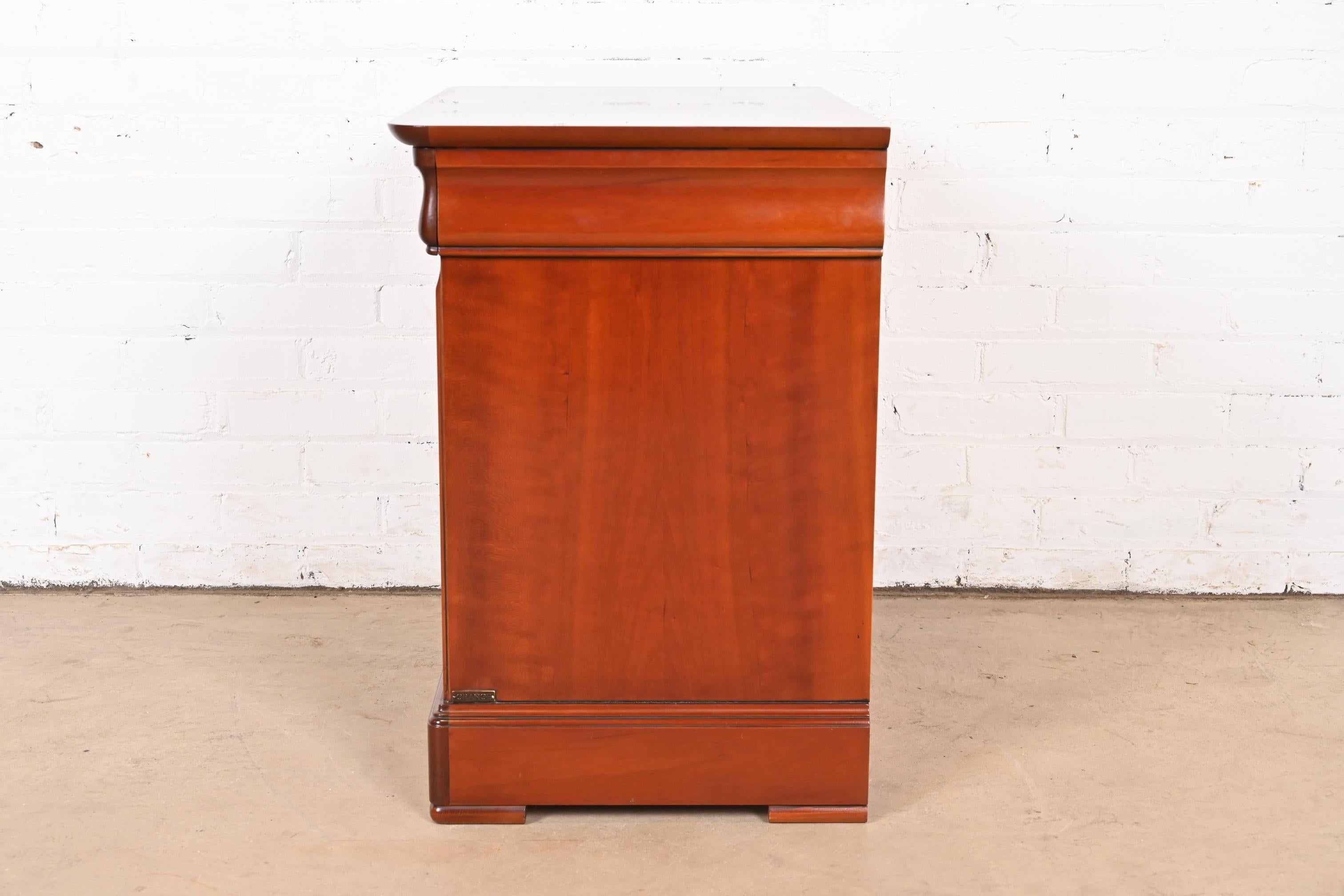 Grange French Louis Philippe Cherry Wood Bedside Chest 9