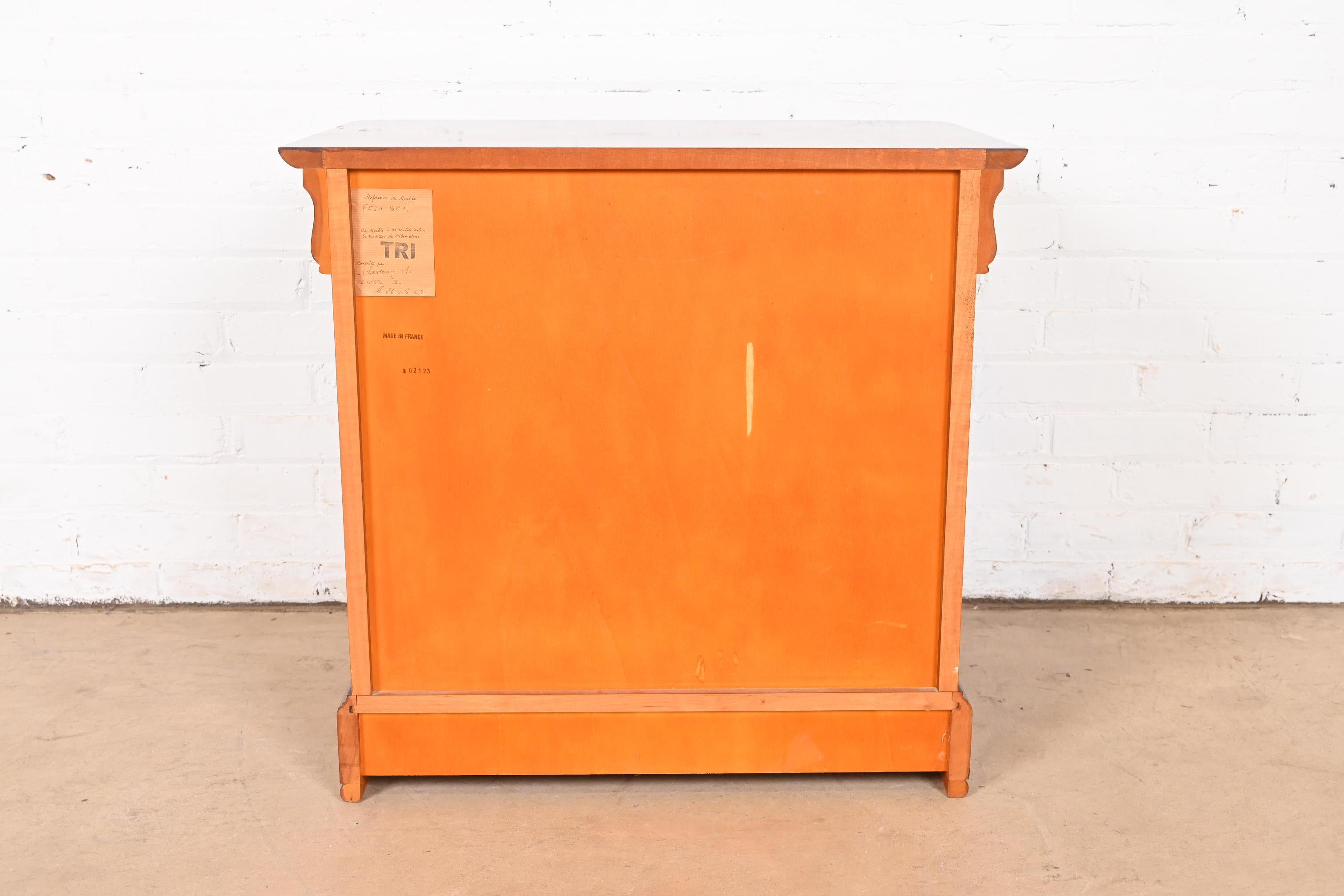 Grange French Louis Philippe Cherry Wood Bedside Chest 10