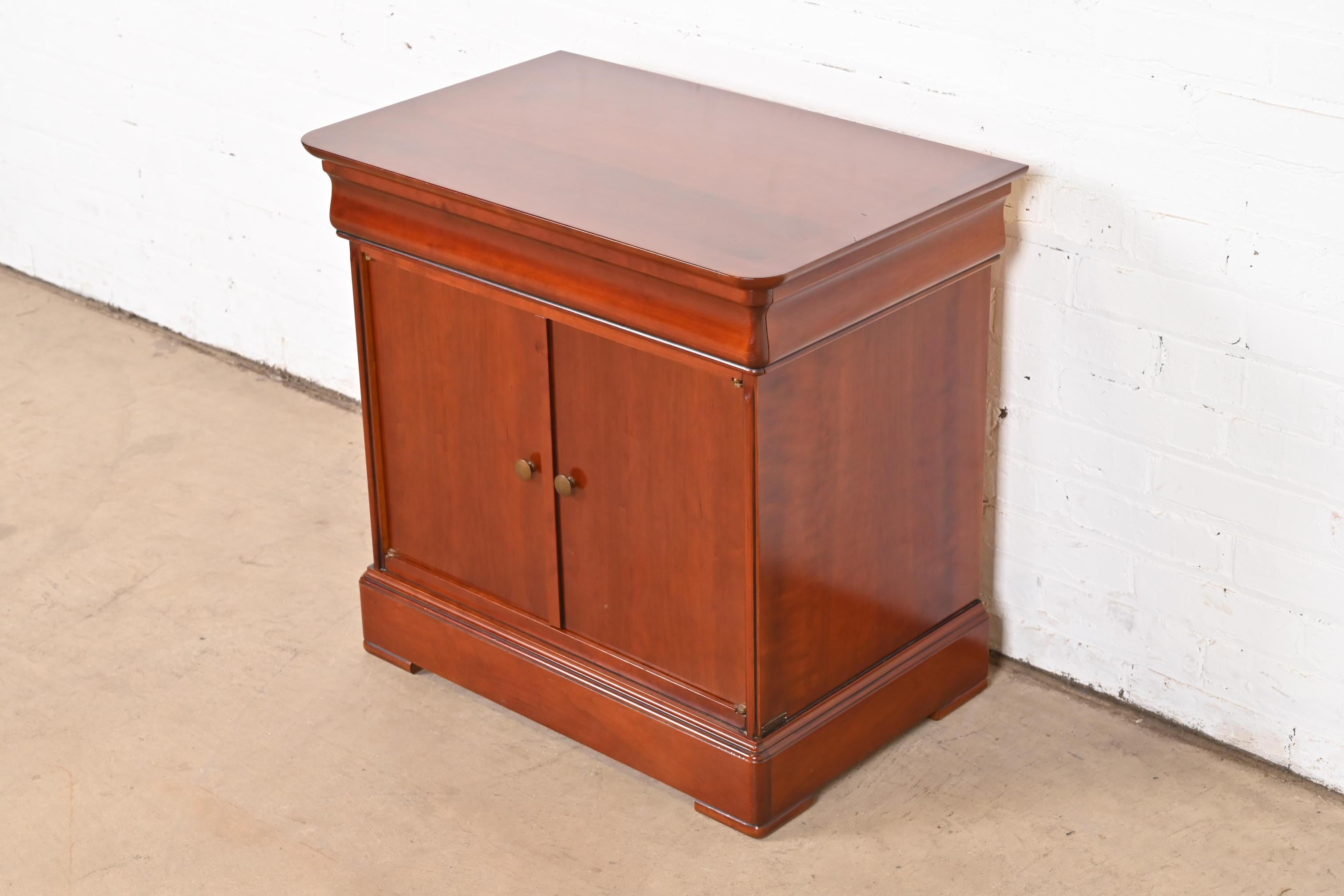 20th Century Grange French Louis Philippe Cherry Wood Bedside Chest