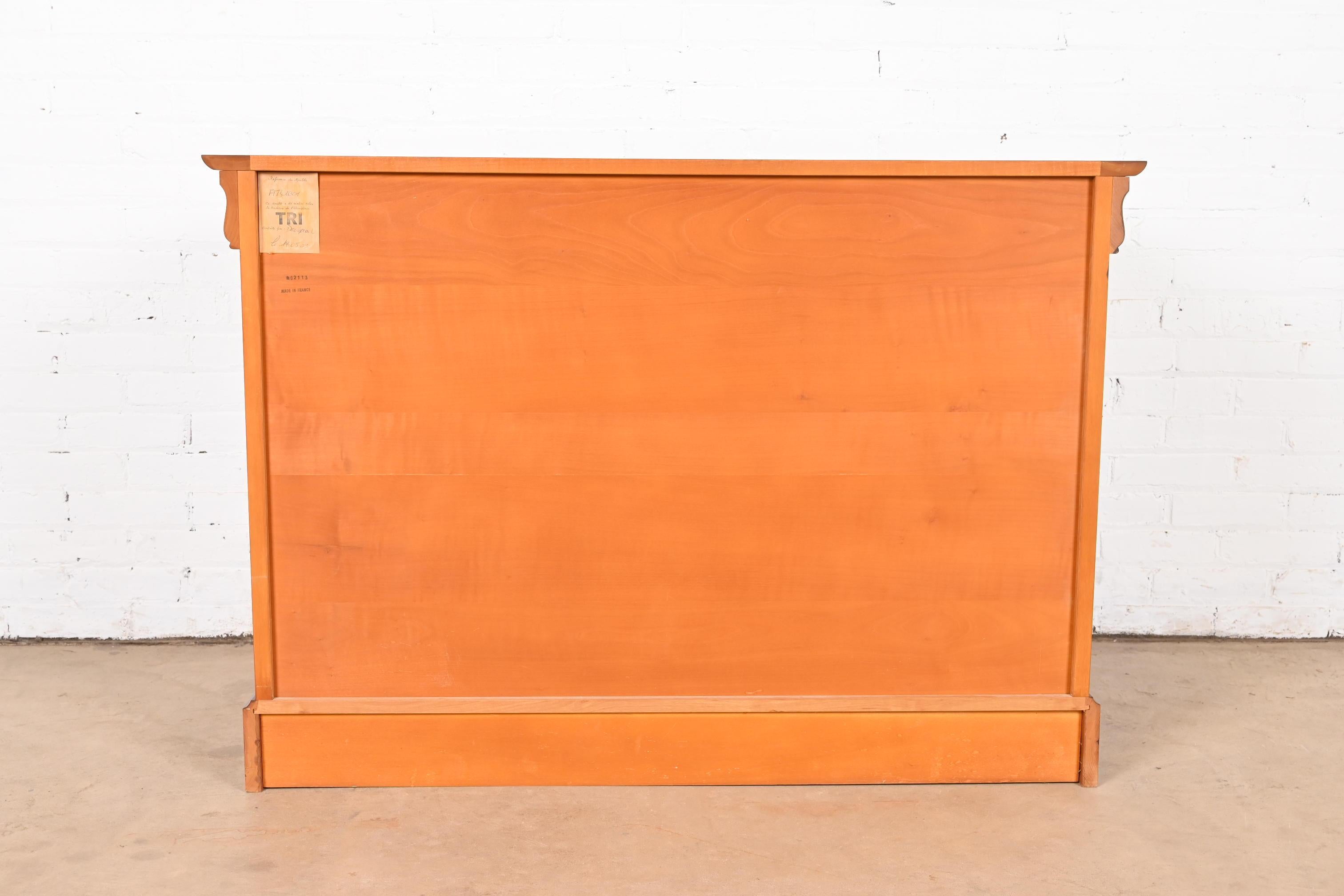 Grange French Louis Philippe Cherry Wood Chest of Drawers 8
