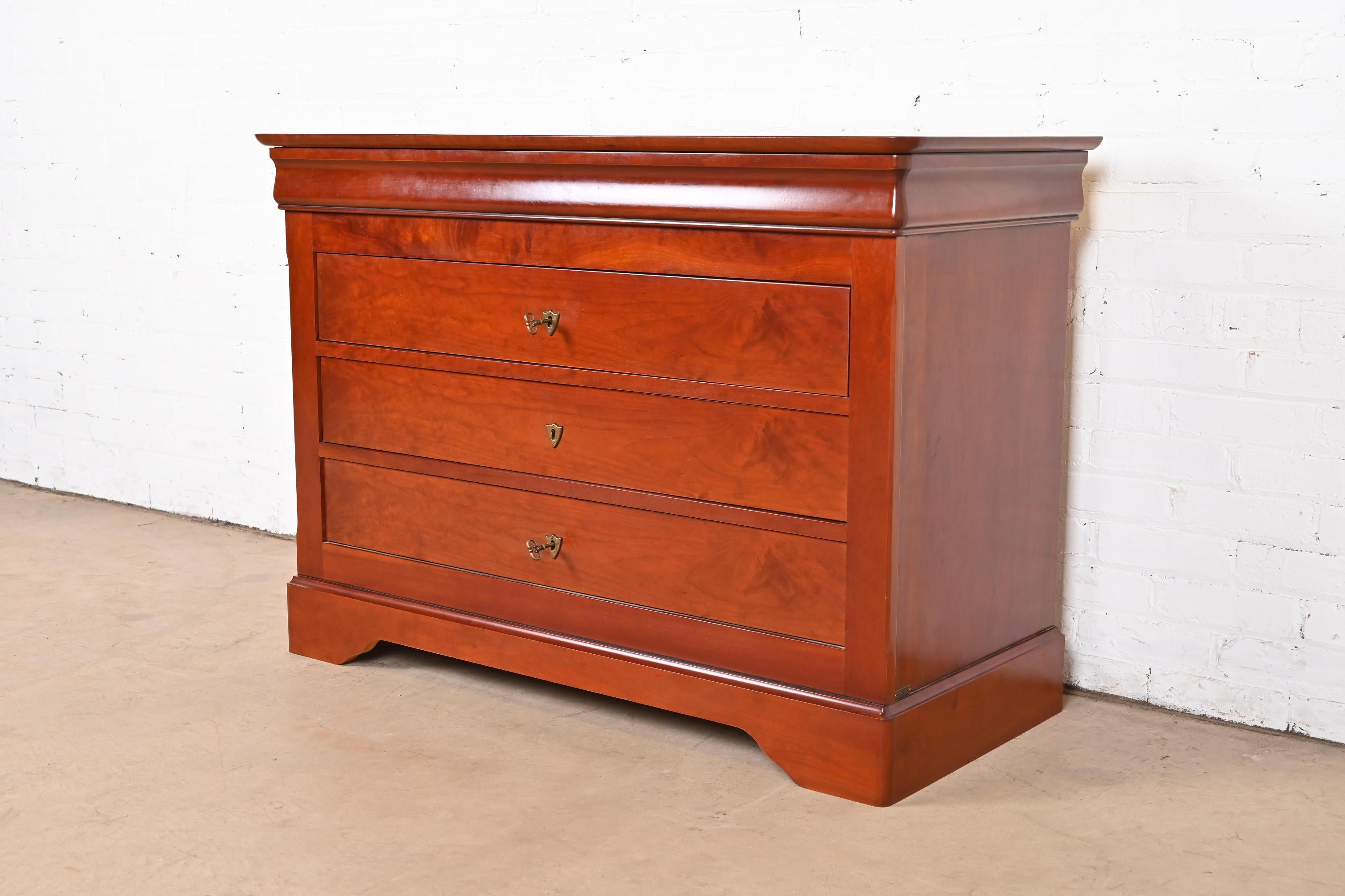 20th Century Grange French Louis Philippe Cherry Wood Chest of Drawers