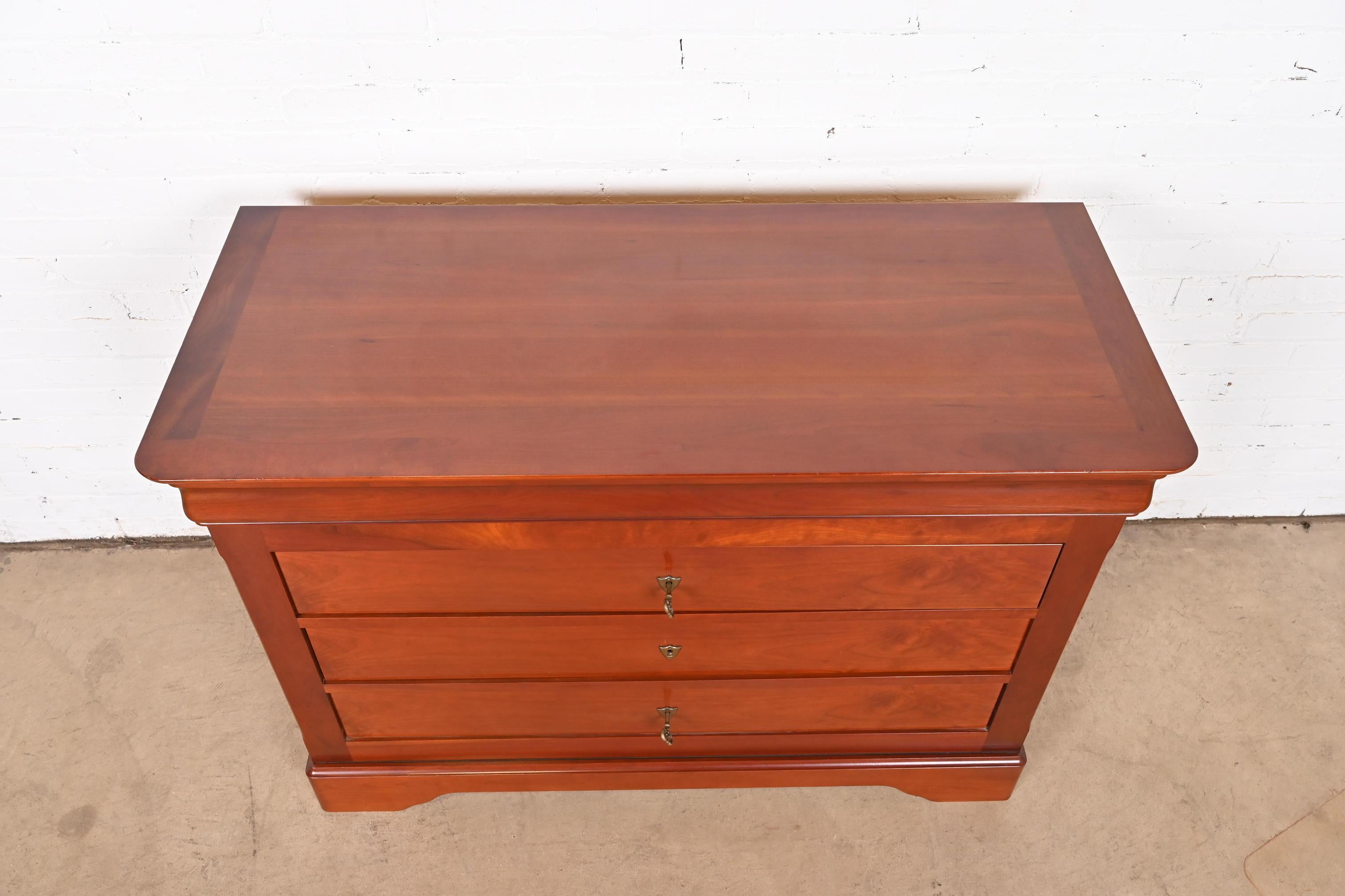 Grange French Louis Philippe Cherry Wood Chest of Drawers 2