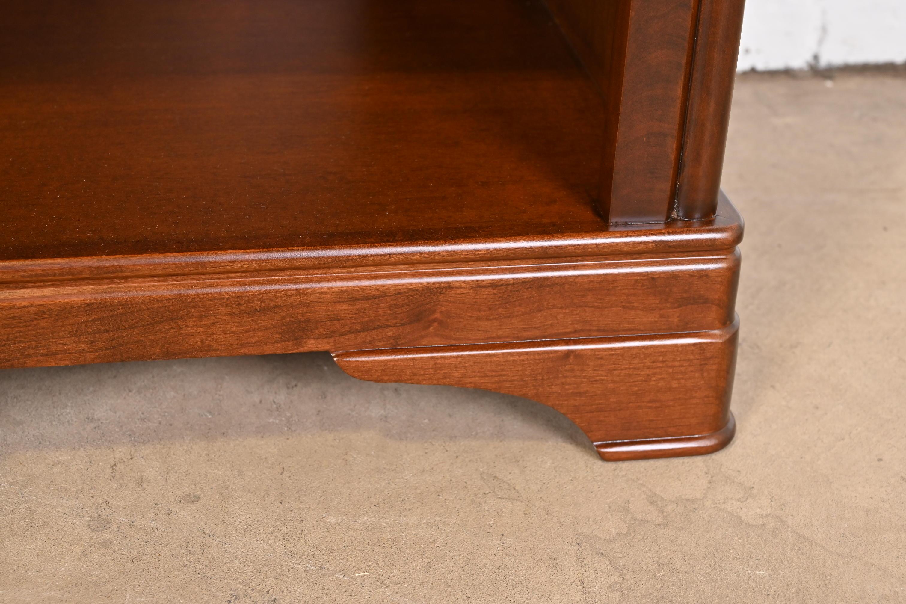 Grange French Louis Philippe Cherry Wood Nightstands, Newly Refinished 6