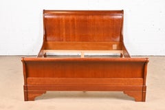 Grange French Louis Philippe Cherry Wood Queen Size Sleigh Bed