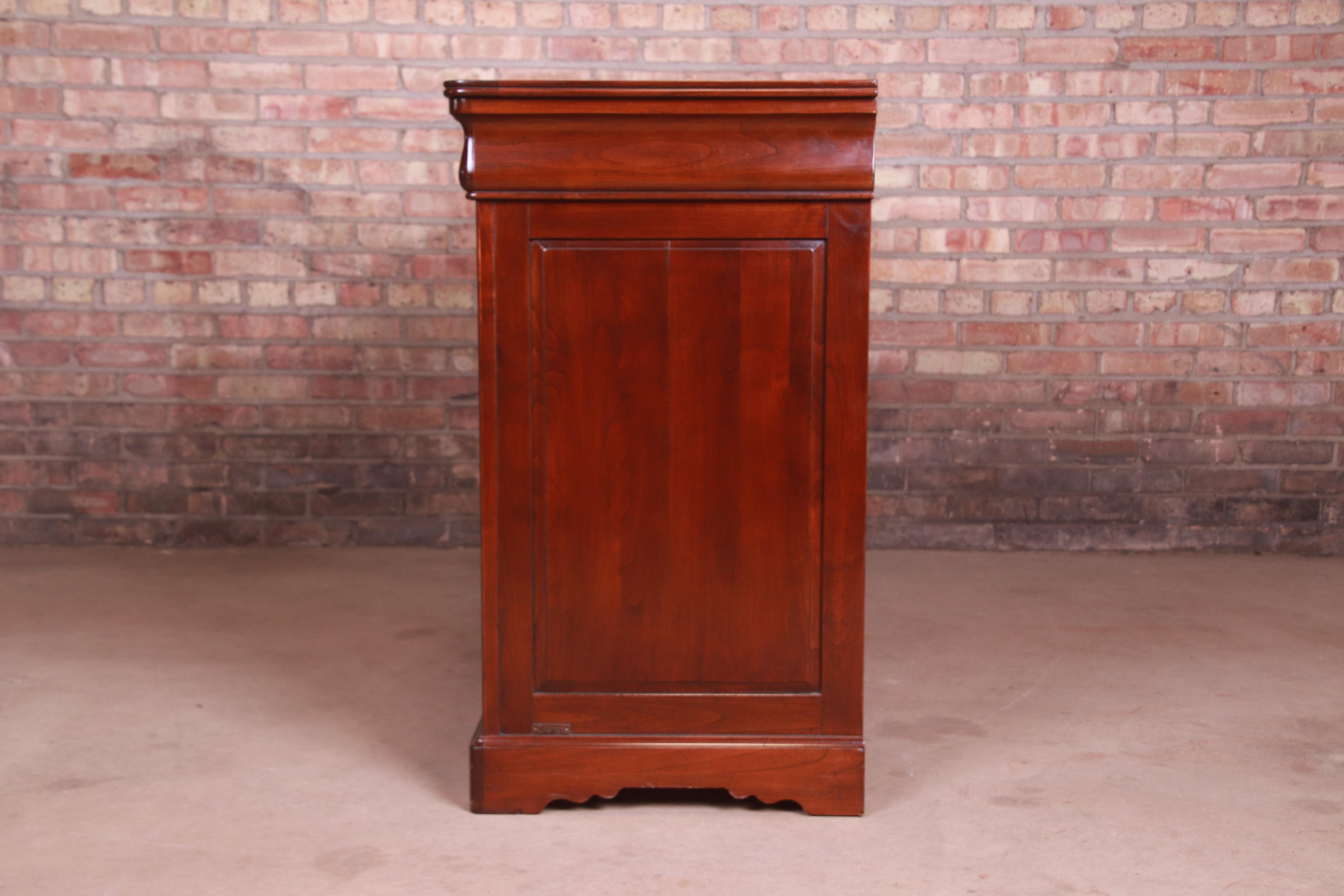 Grange French Provincial Cherry Wood Sideboard Credenza or Bar Cabinet 7