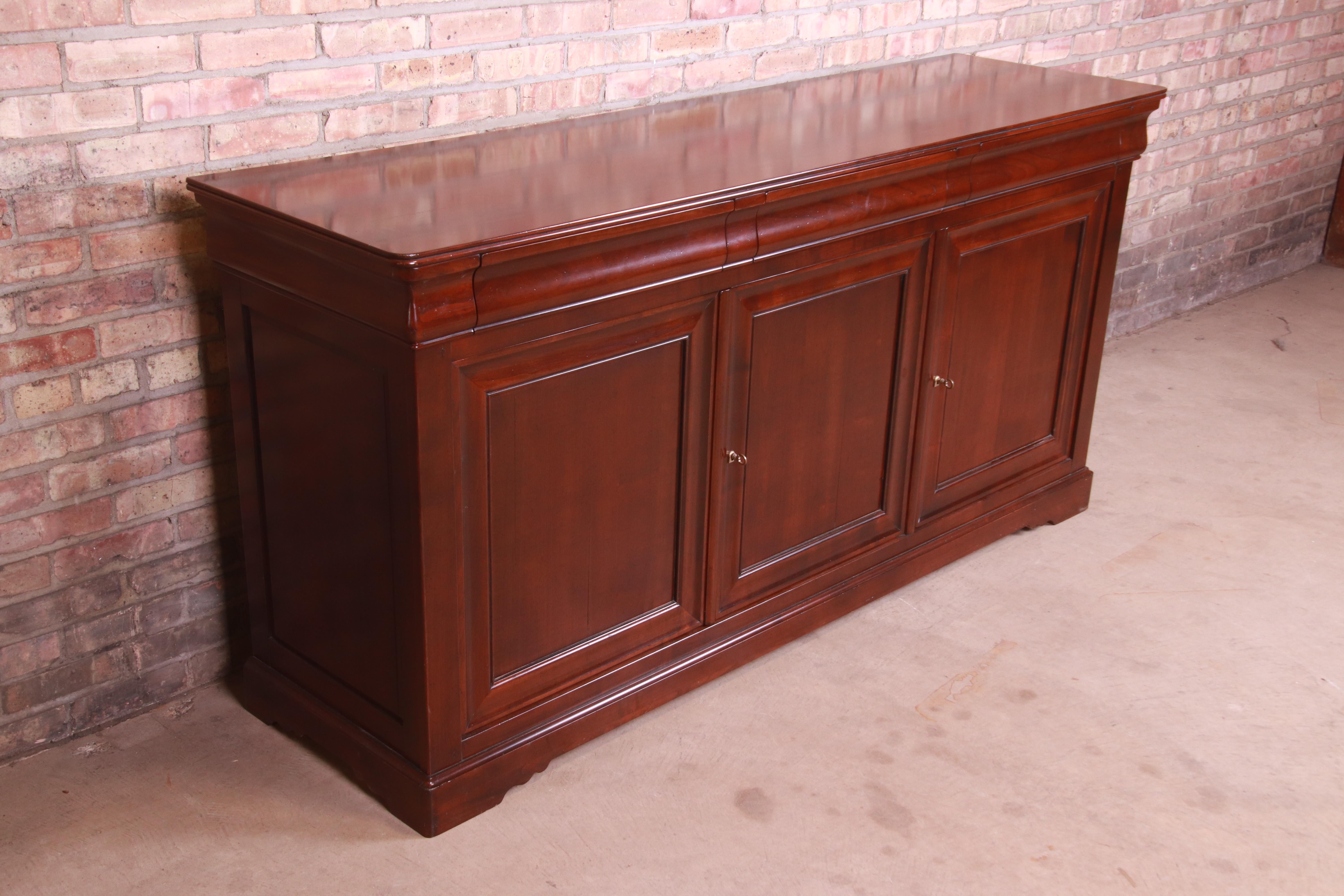 credenza cherry wood