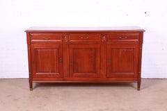 Grange French Regency Louis XVI Cherry Wood Sideboard or Bar Cabinet