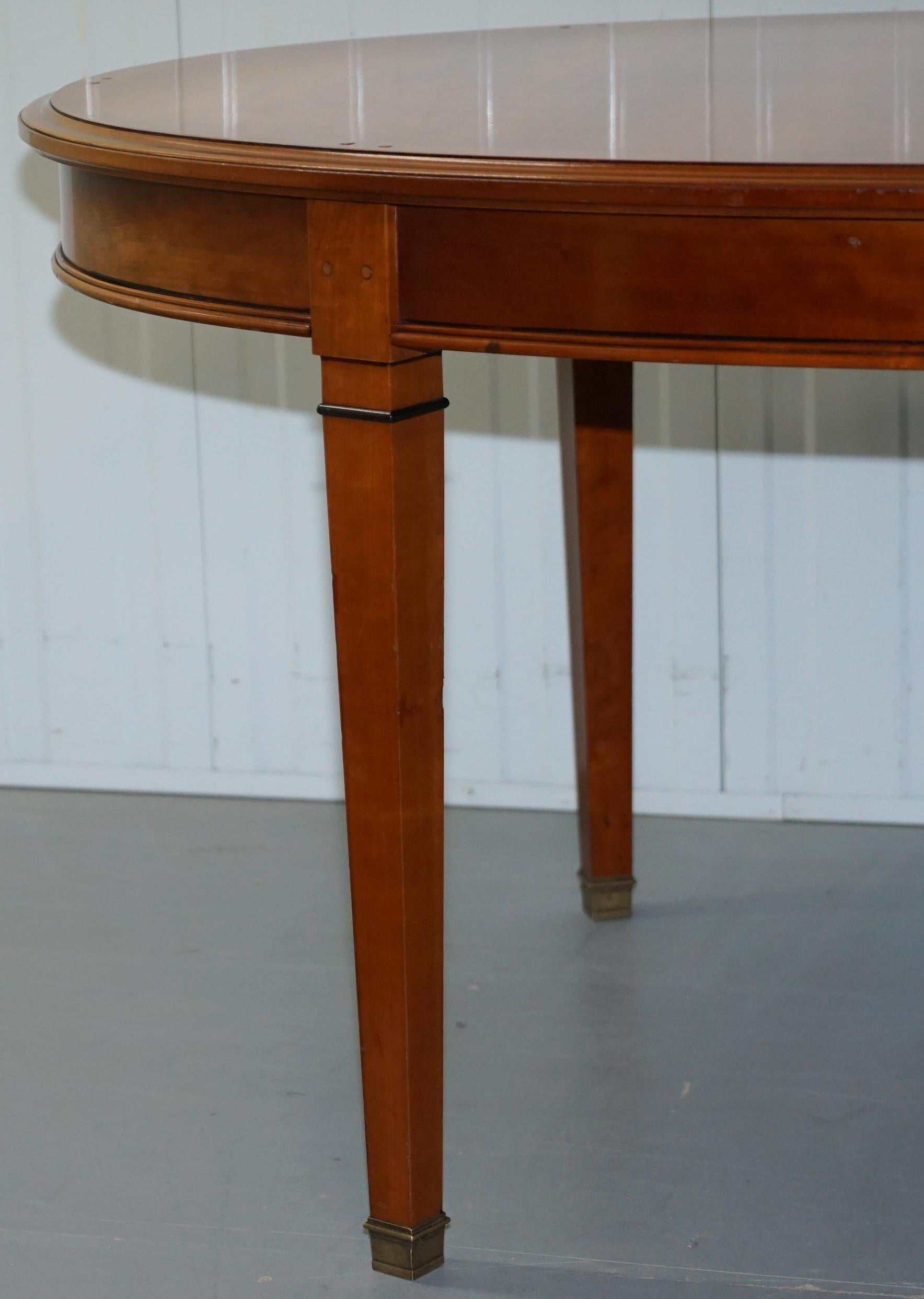 Contemporary Grange Made in France Cherry Wood Extending Dining Table Seats 6 8 10 12