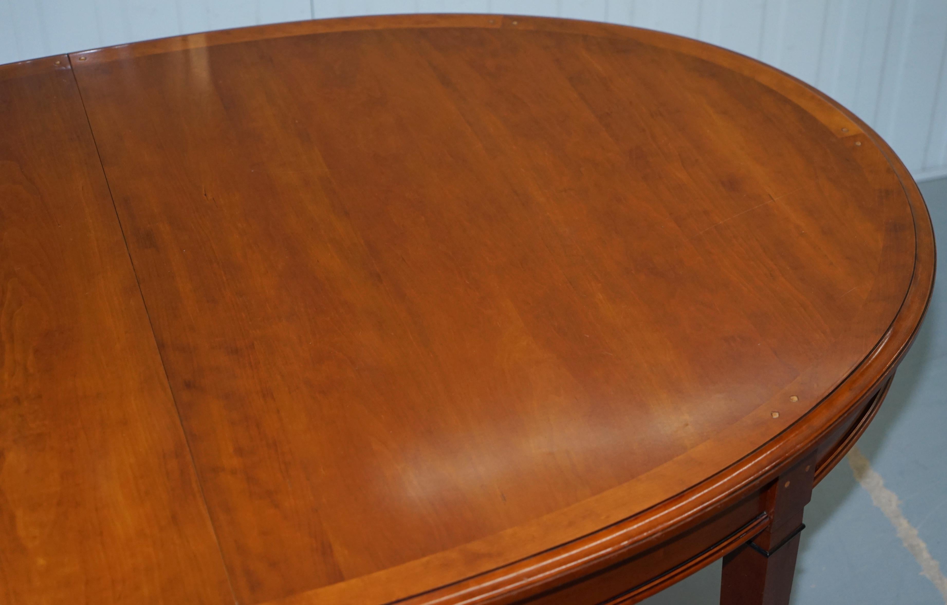 Grange Made in France Cherry Wood Extending Dining Table Seats 6 8 10 12 8