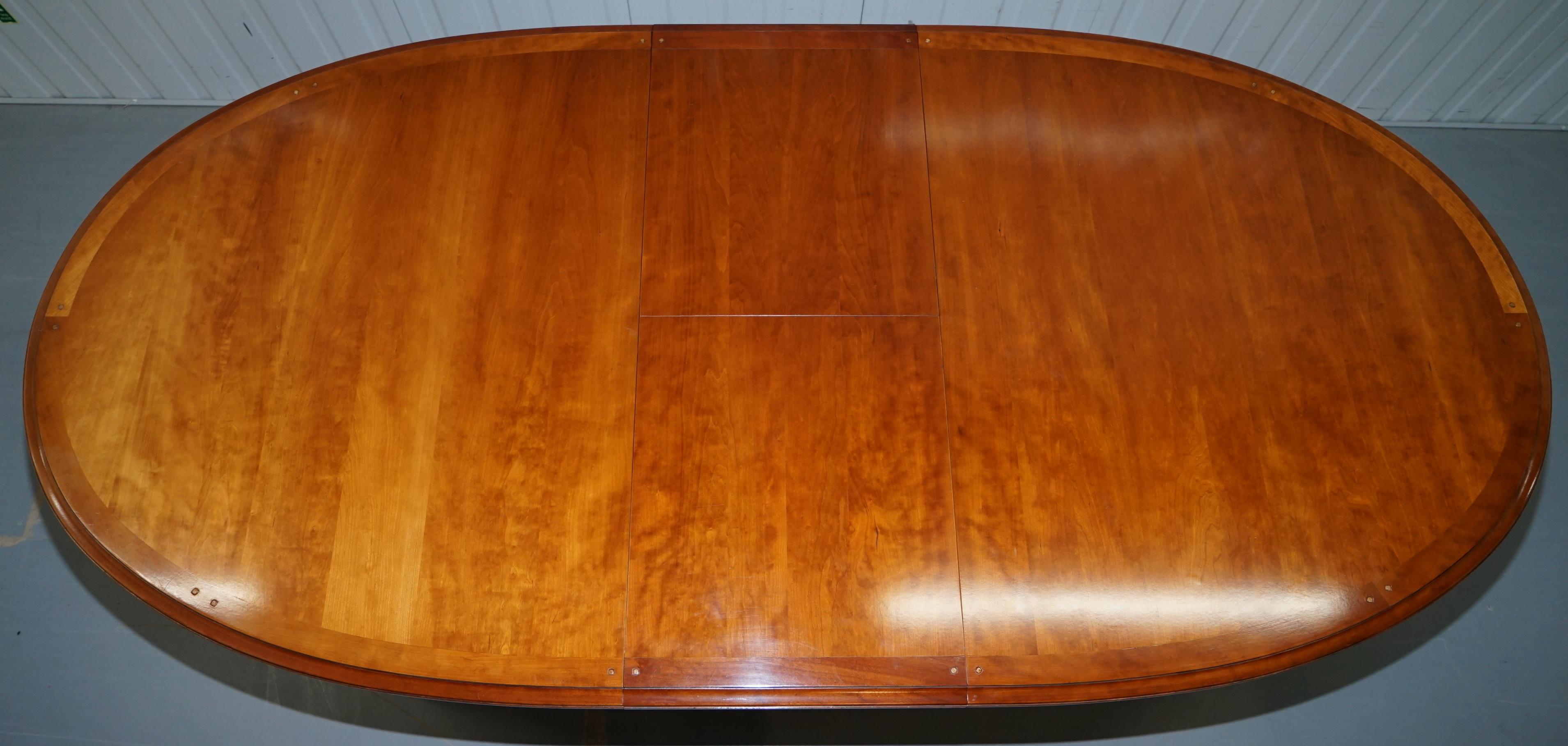 We are delighted to offer for sale this stunning hand made in France RRP £3800 Grange Cherrywood extending dining table to seat from 6 comfortable fully extended up to 12 with a push

A very good looking and well-made piece, the table seats six to