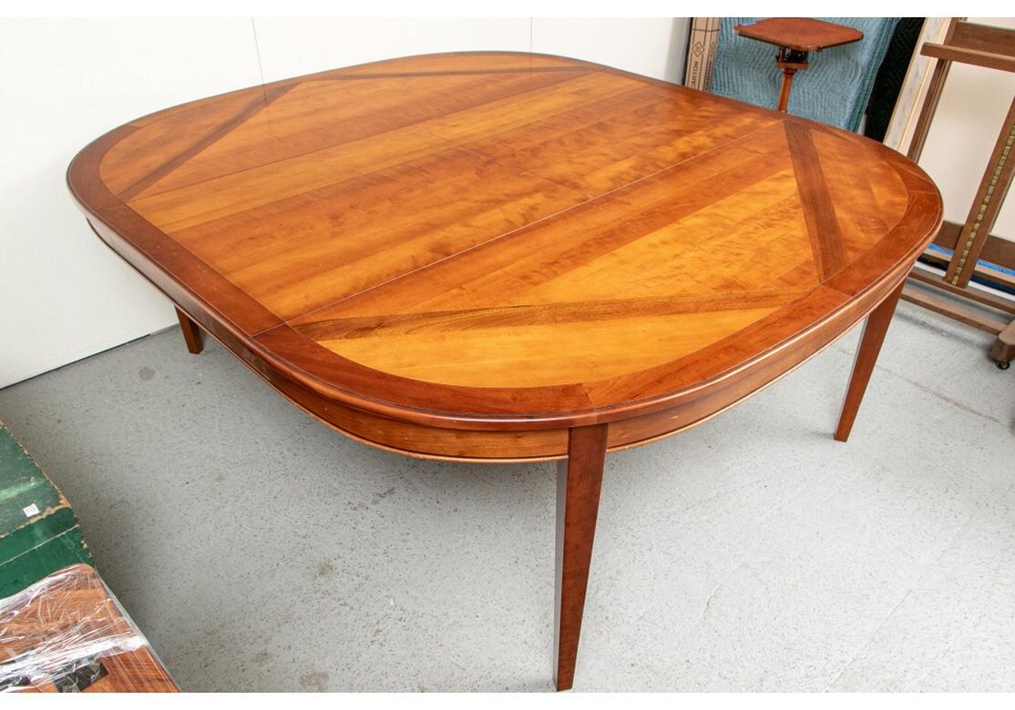 Grange Oval Banded And Inlaid Dining Table 1