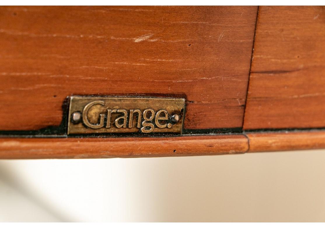 Grange Oval Banded And Inlaid Dining Table 3