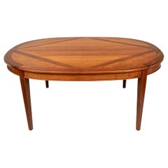 Grange Oval Banded And Inlaid Dining Table