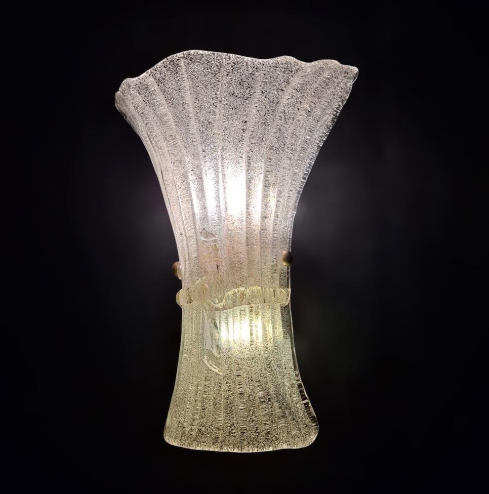 Lámpara con arco Graniglia Cristal de Murano en venta