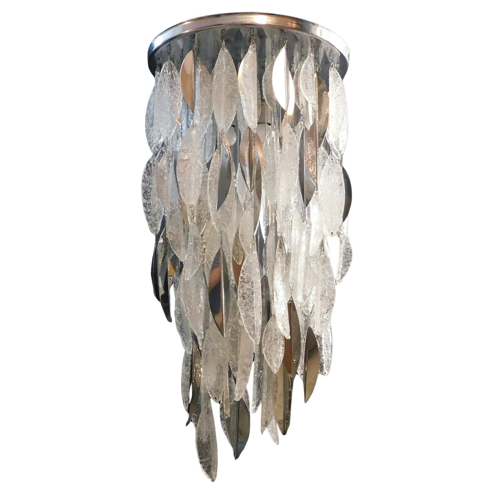 Monture affleurante Murano Graniglia Cascade par Mazzega Murano en vente