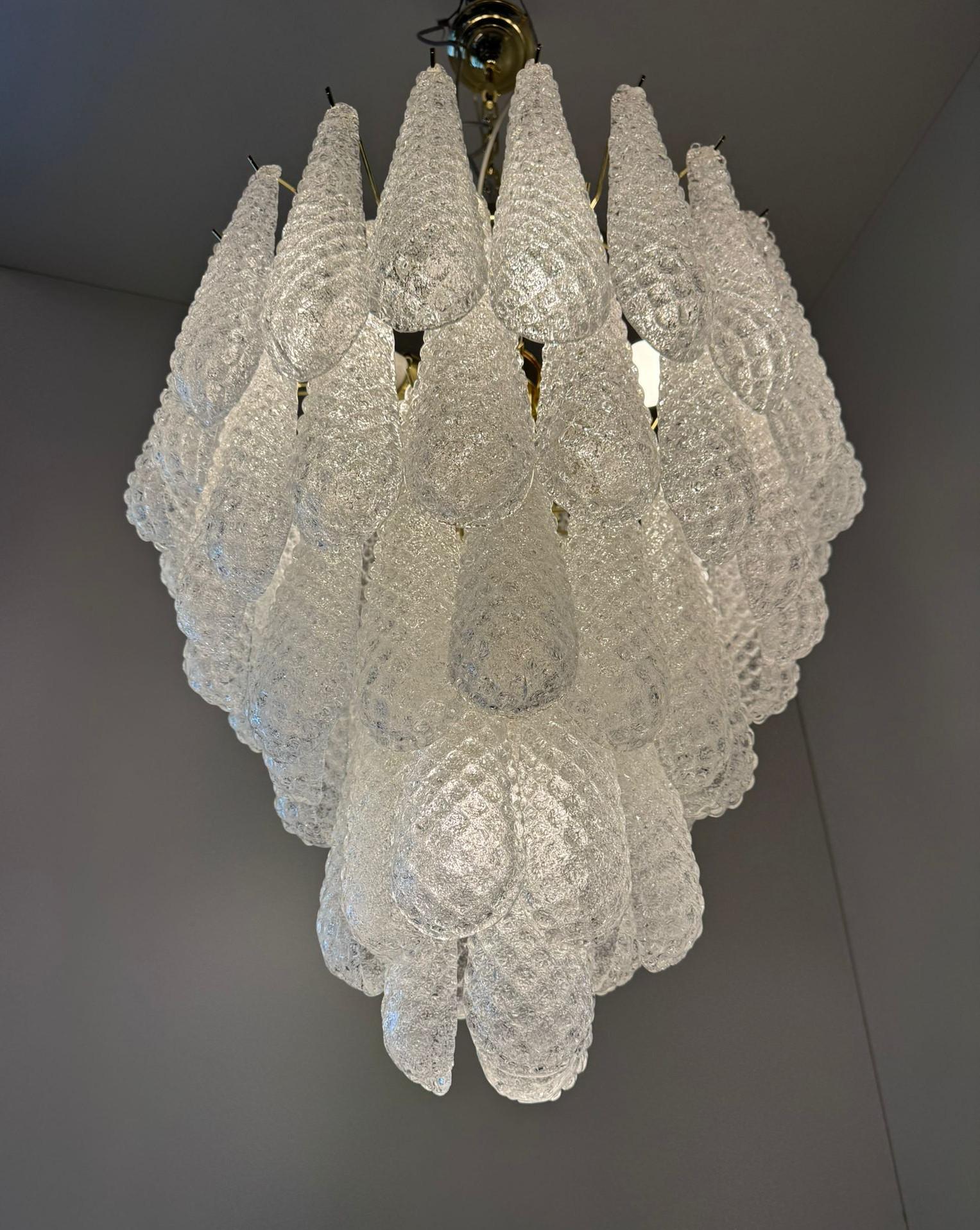 Araña Graniglia Lágrimas Grabadas by Fabio Ltd Cristal de Murano en venta