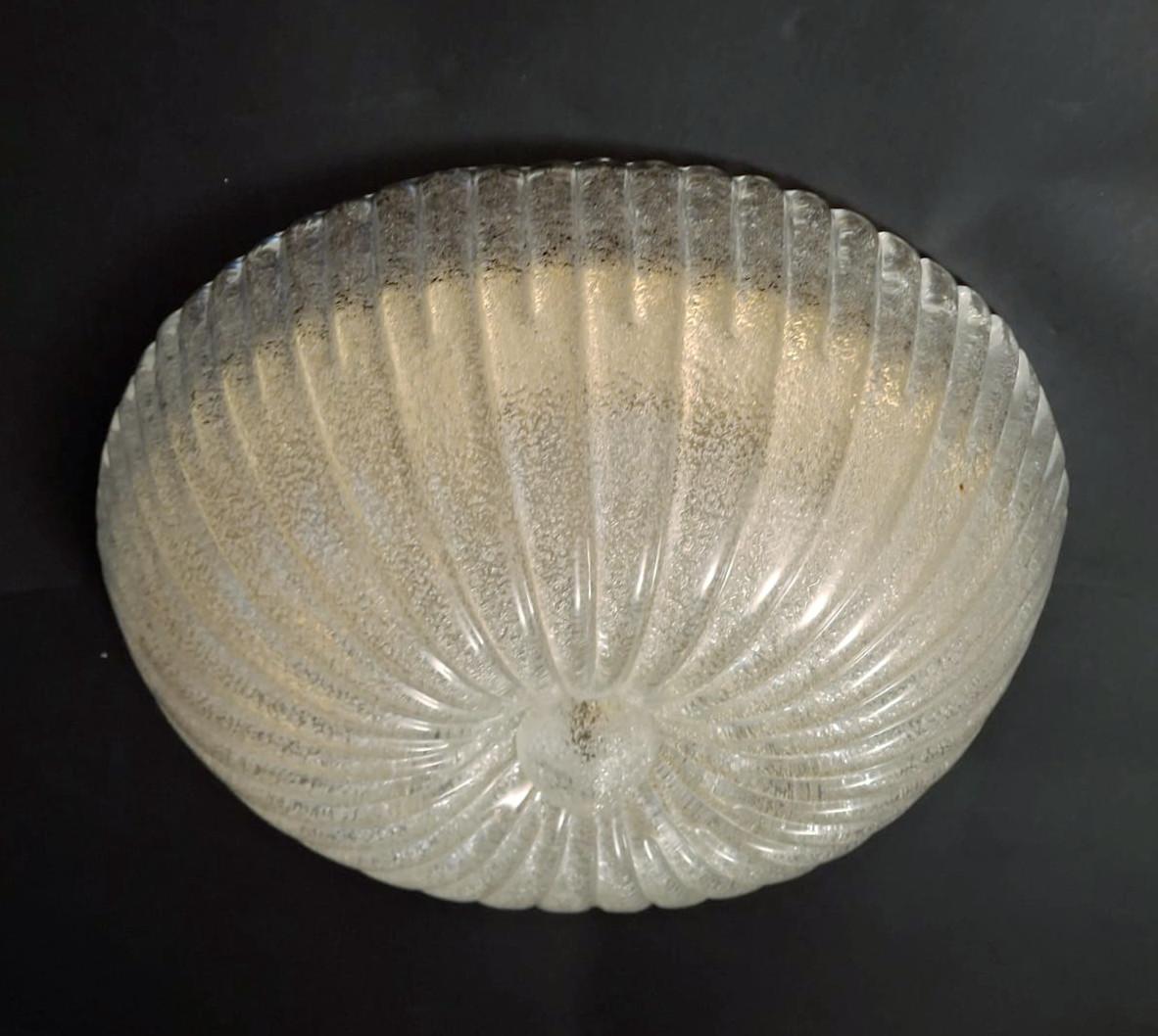 Mid-Century Modern Graniglia Flush Mount, 2 Available For Sale