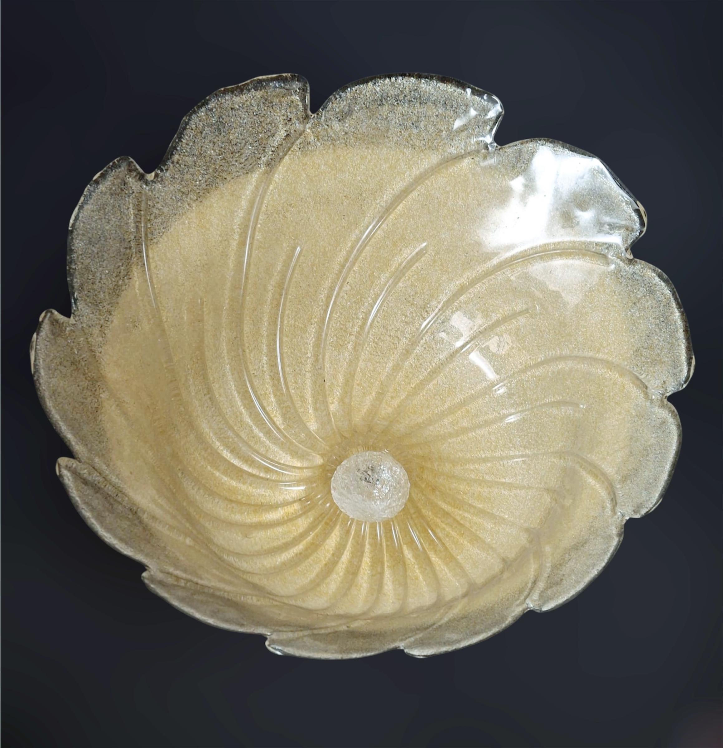 Mid-Century Modern Graniglia Flush Mount For Sale