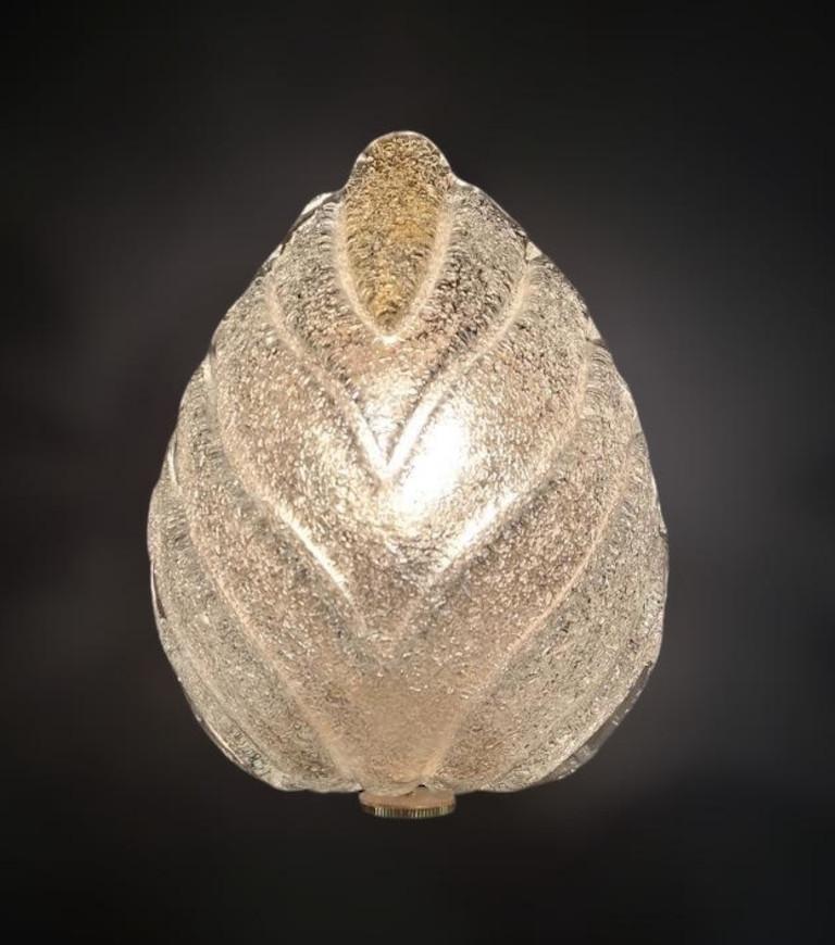 20th Century Graniglia Leaf Sconce For Sale