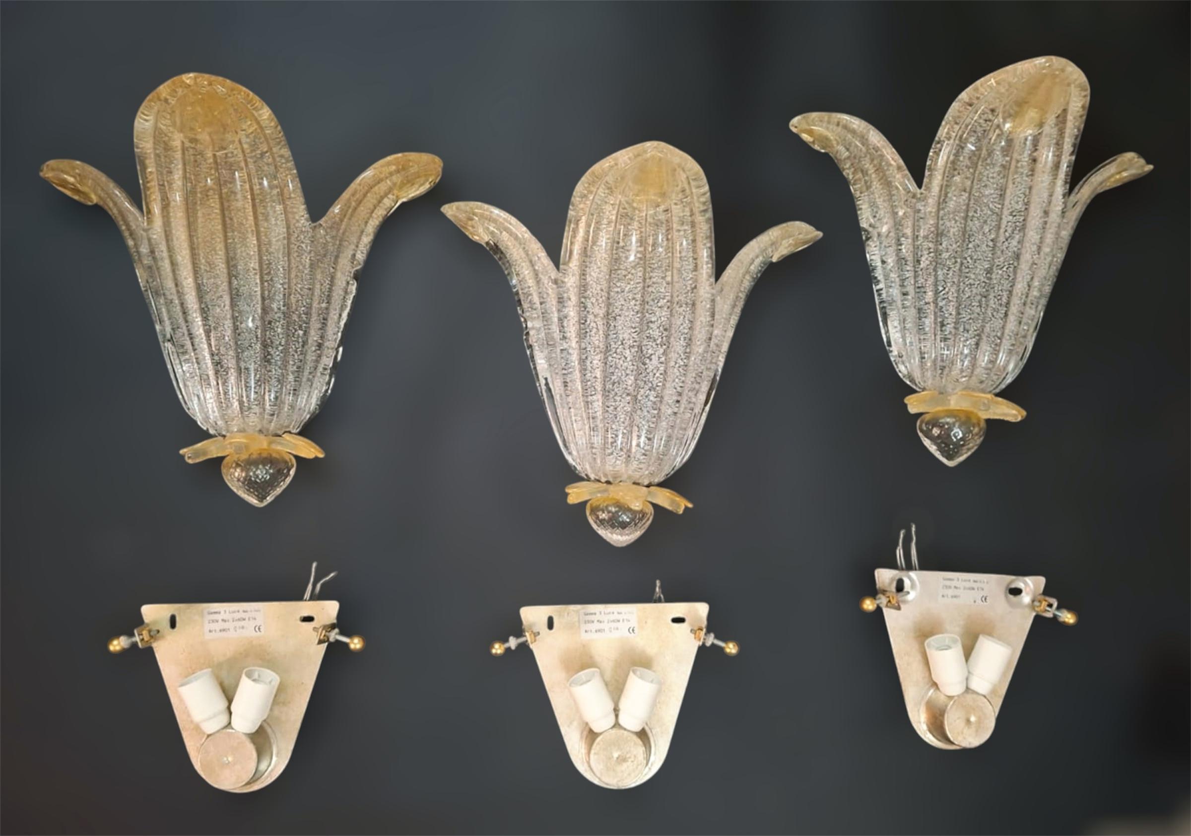 Graniglia Leaves Sconce, 3 Available en venta 6